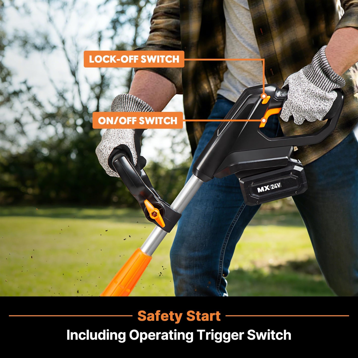 LawnMaster 24V MAX 9” Cordless Tiller – CLTE2409