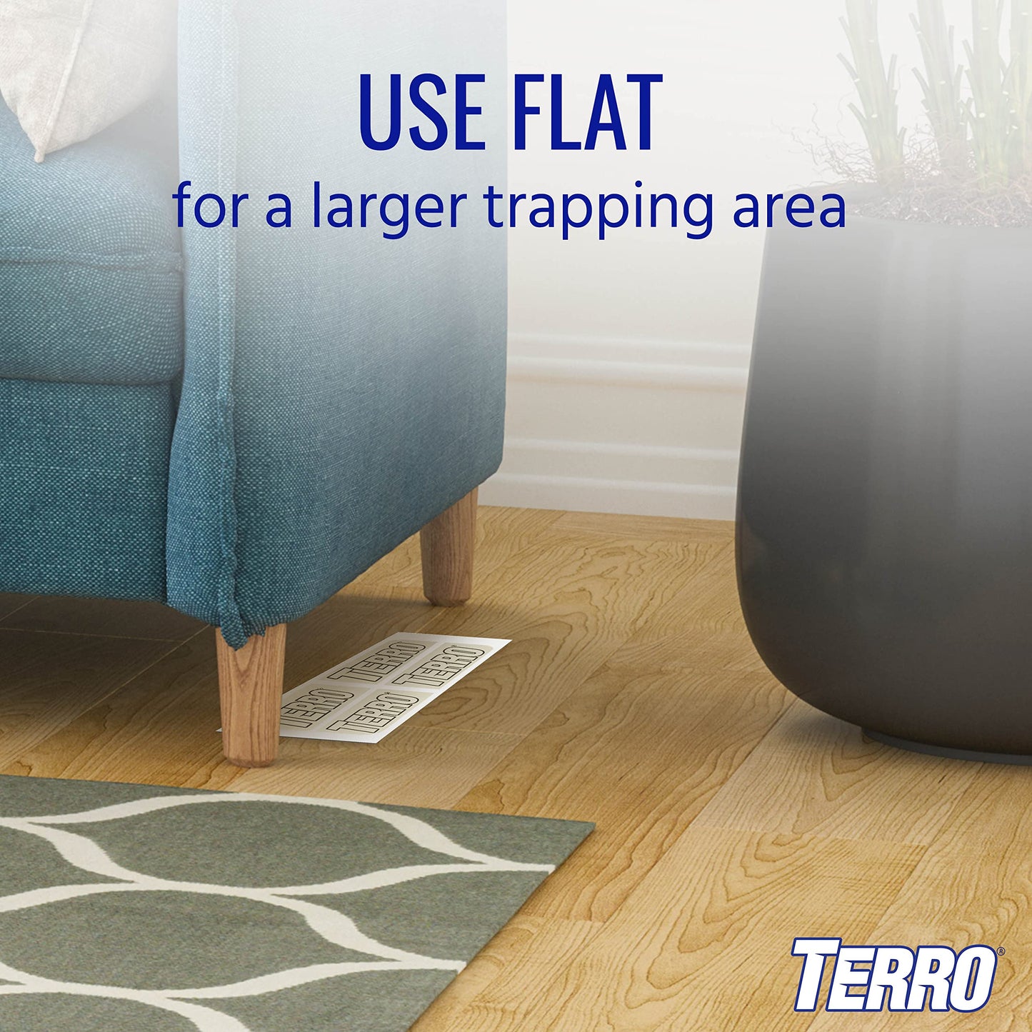 TERRO T3206SR Non-Toxic Indoor Spider, Ant, Cockroach, Centipede, & Insect Traps - Includes 12 Bug Traps Indoor for Homes