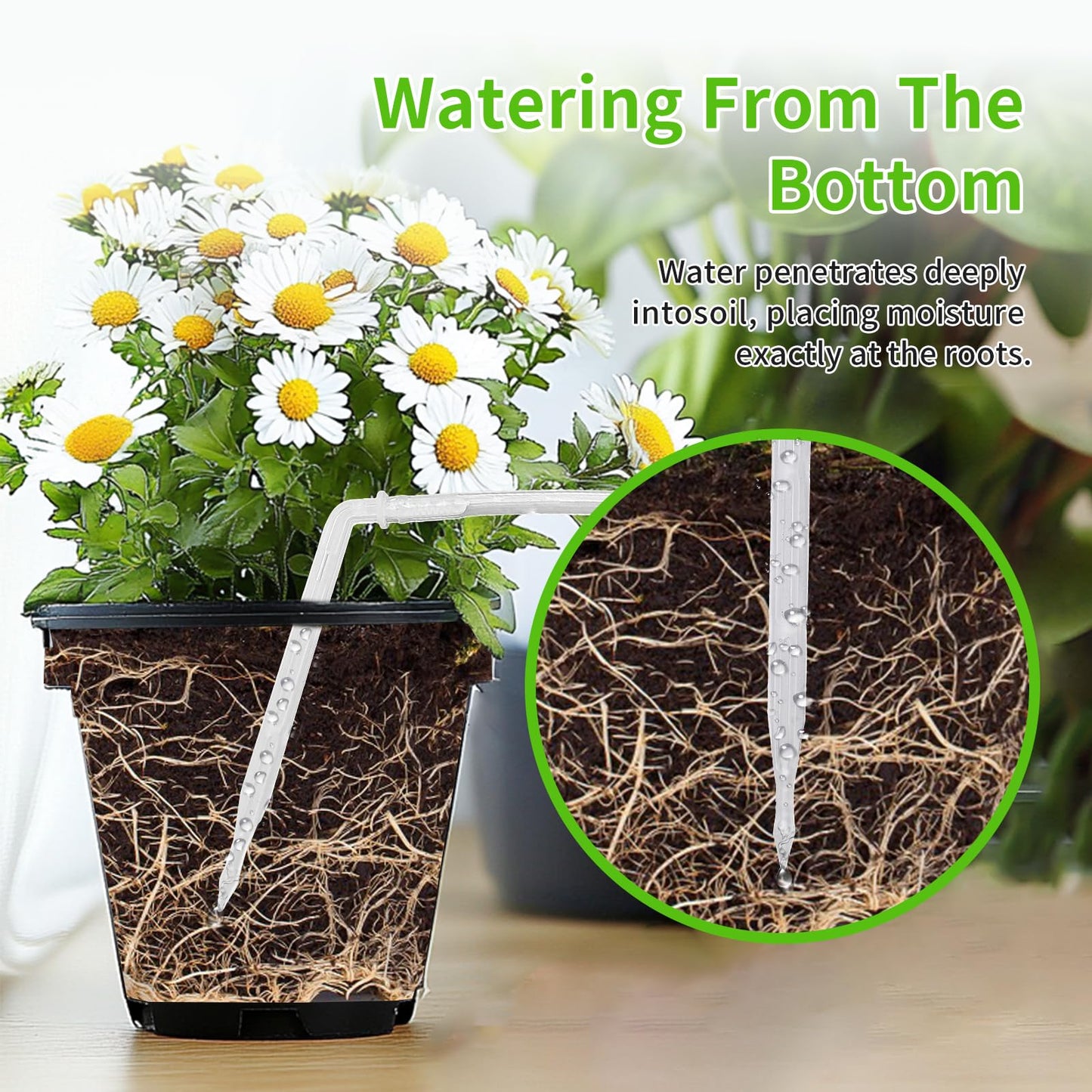RUNWUSHENG Plant Watering Devices, 20 Potted Indoor Houseplants Support, Plant Watering Devices, Auto Drip Irrigation Kit Programmable Water Timer