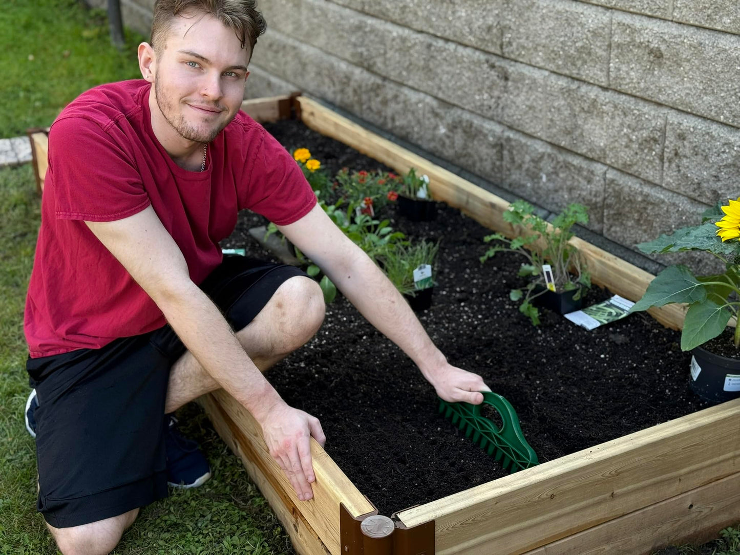 The Row Seeder – Handheld Garden Tool for Precise Seed & Seedling Spacing in Rows & Seed Trays – for Vegetables, Flowers & Herbs. Durable & Ergonomic