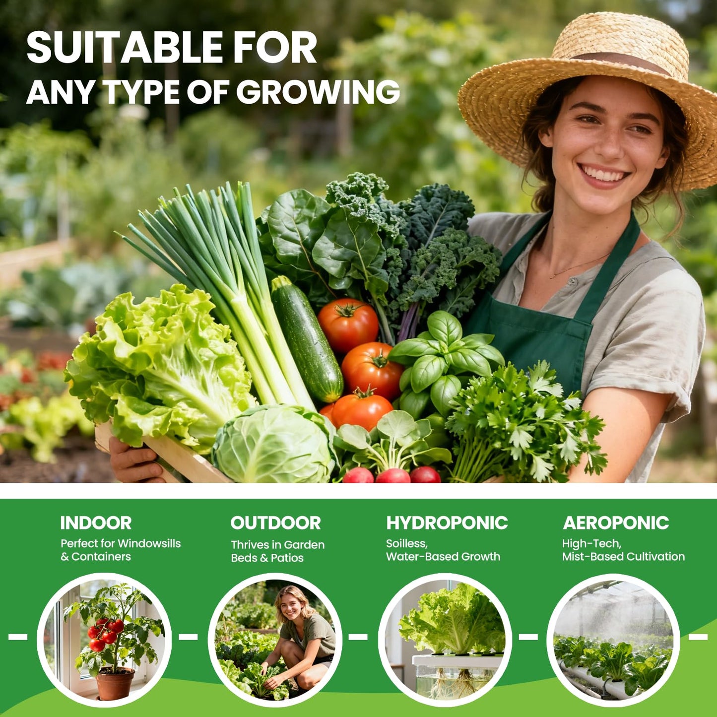 Fruivity 30 Heirloom Seeds Variety Pack - 18500+ Seeds for Planting Vegetables, Home Garden Seeds for Hydroponic, Indoor and Outdoor, Unique Gift for Mother, Women, Mom, Friend, Her