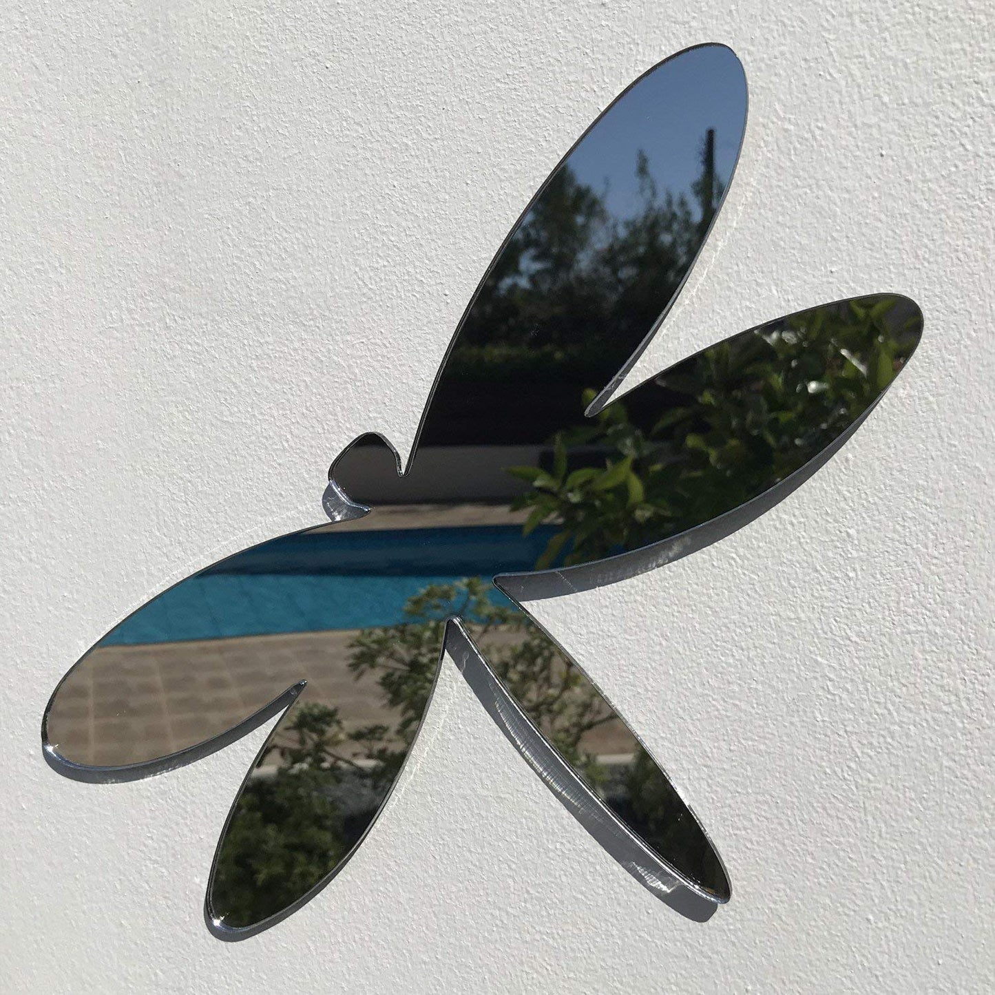 Super Cool Creation Dragonfly Garden Mirrors-25cm X 17cm-Silver - Mirror