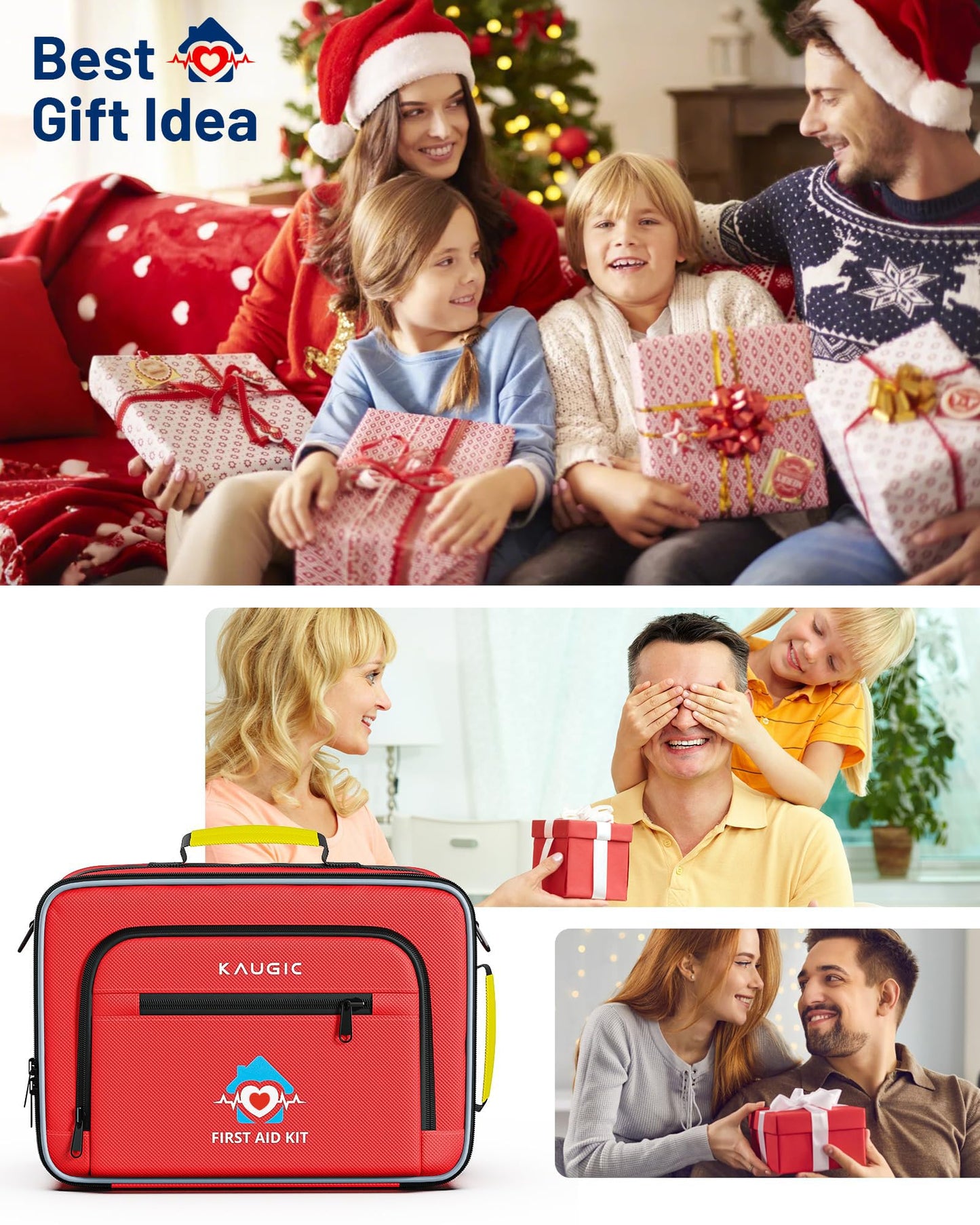 500 PCS First Aid Kit for Travel Camping Car Home Businesses, Well-Organized Emergency Kit, Survival Trauma First Aid Kits for Home College Dorm Essential Supplies