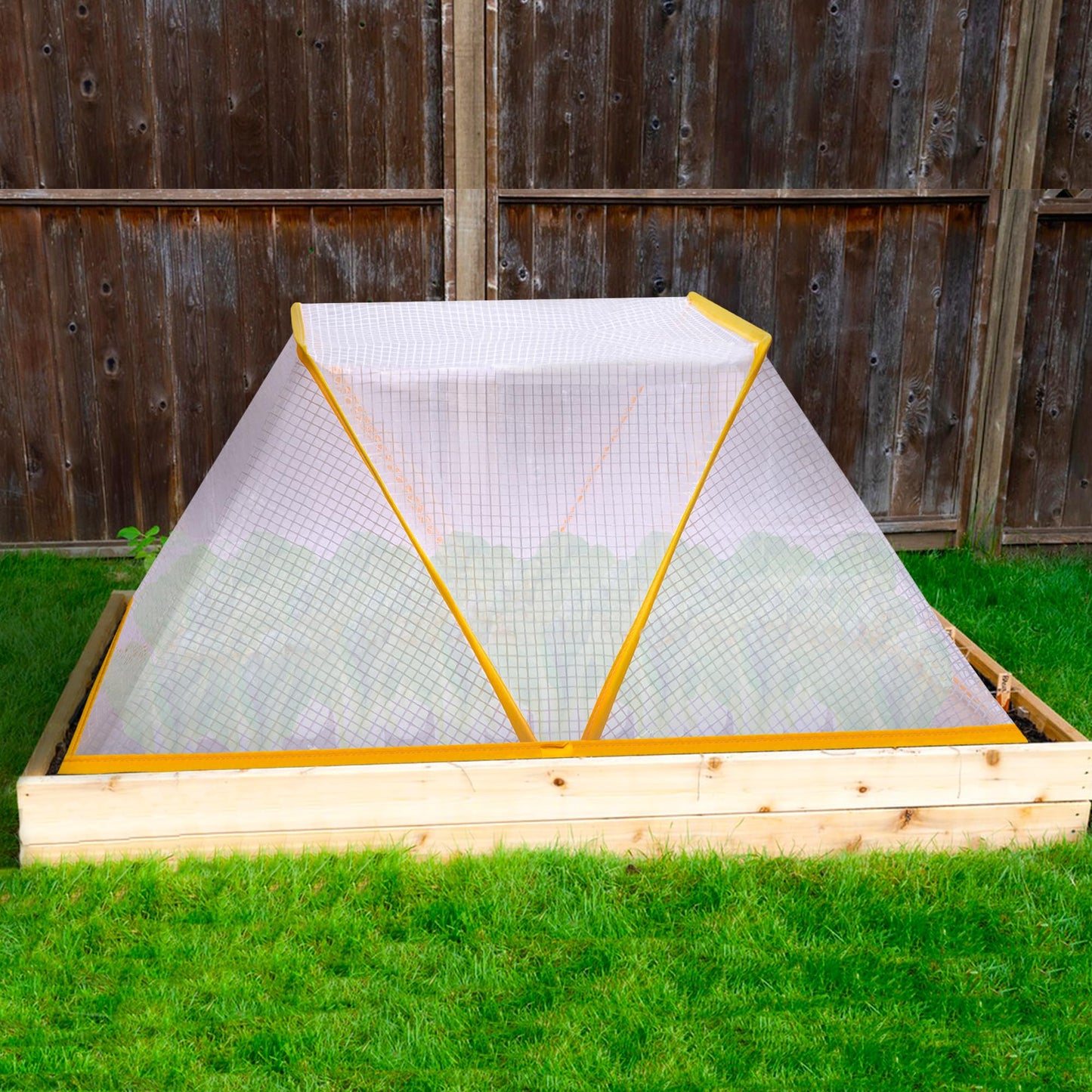 32" x 13" x 14" Garden Row Accelerator Plants Cover, Foldable Raised Garden Beds Vegetable Rows Plant Protector, Plant Net Cage Guard Greenhouse Cover for Protecting Vegetable Fruit from Animals