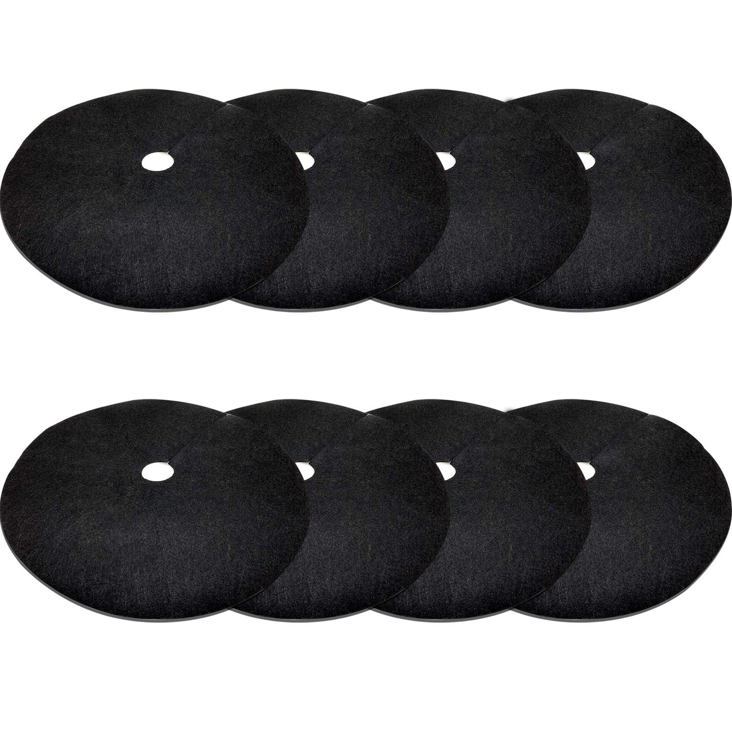 EBaokuup 8 Pack 24.5 Inch Non-Woven Tree Mulch Ring - Degradable Tree Protector Mat, Reusable Tree Weed Barrier Mat for Weed Control Root Protection