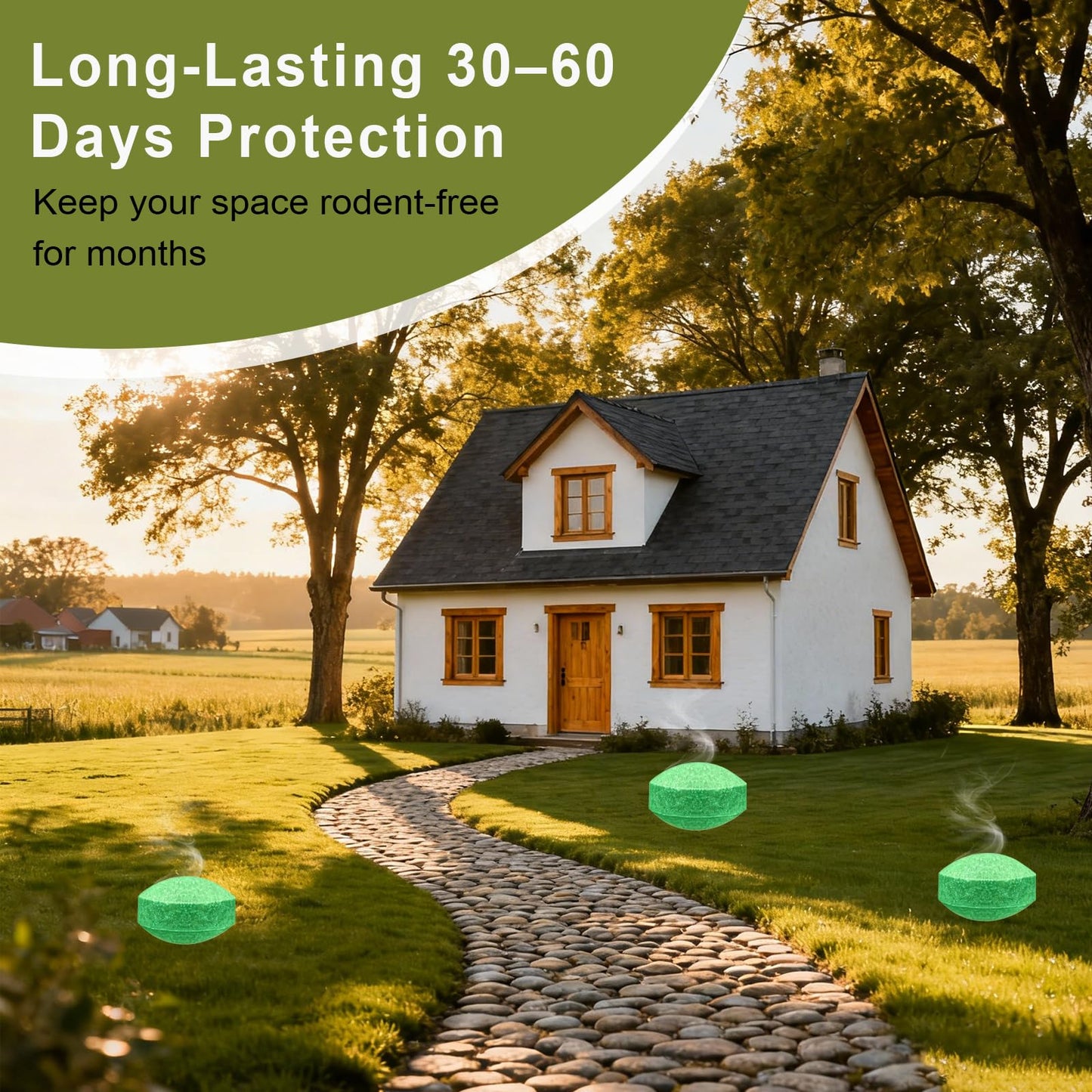 Rodent Repellent Balls 28 Pack, Mouse Repellent for Indoor & Outdoor Use, Long-Lasting Protection for Kitchen, Garden, and Home, Safe for Family and Pet