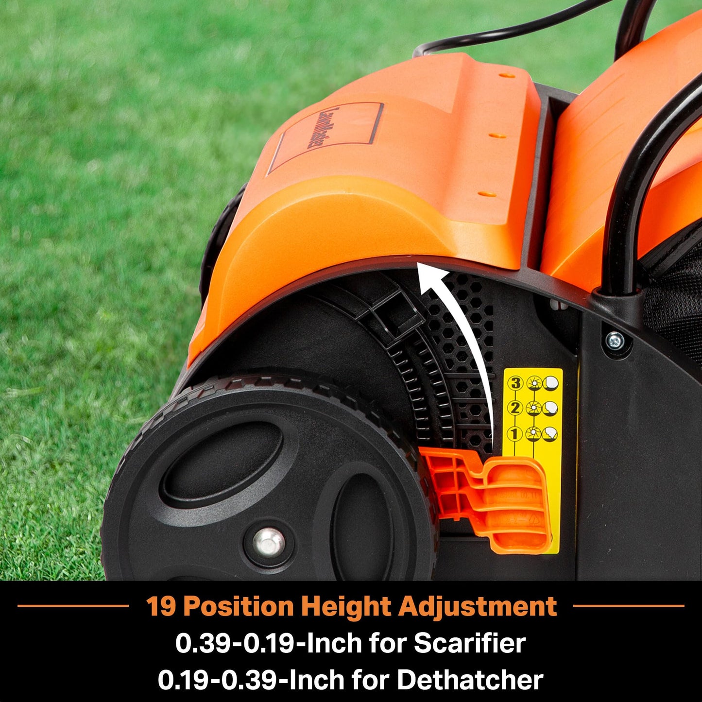 LawnMaster GV1212B Scarifier and Dethatcher 13-Inch 12AMP