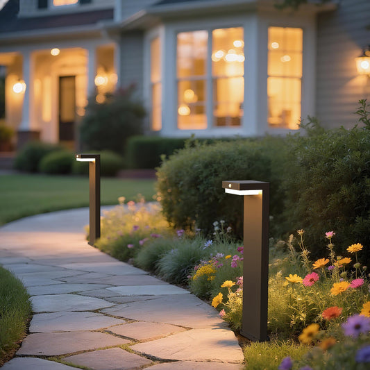 VerLuce - 20.5" Solar Pathway Lights - Walkway Solar Lights for Outside - PIR Sensor & Two Lighting Modes - Rechargeable Battery Lasts Up to 55 Hours - 3000K - IP44 Weather Resistant - 2 Pack