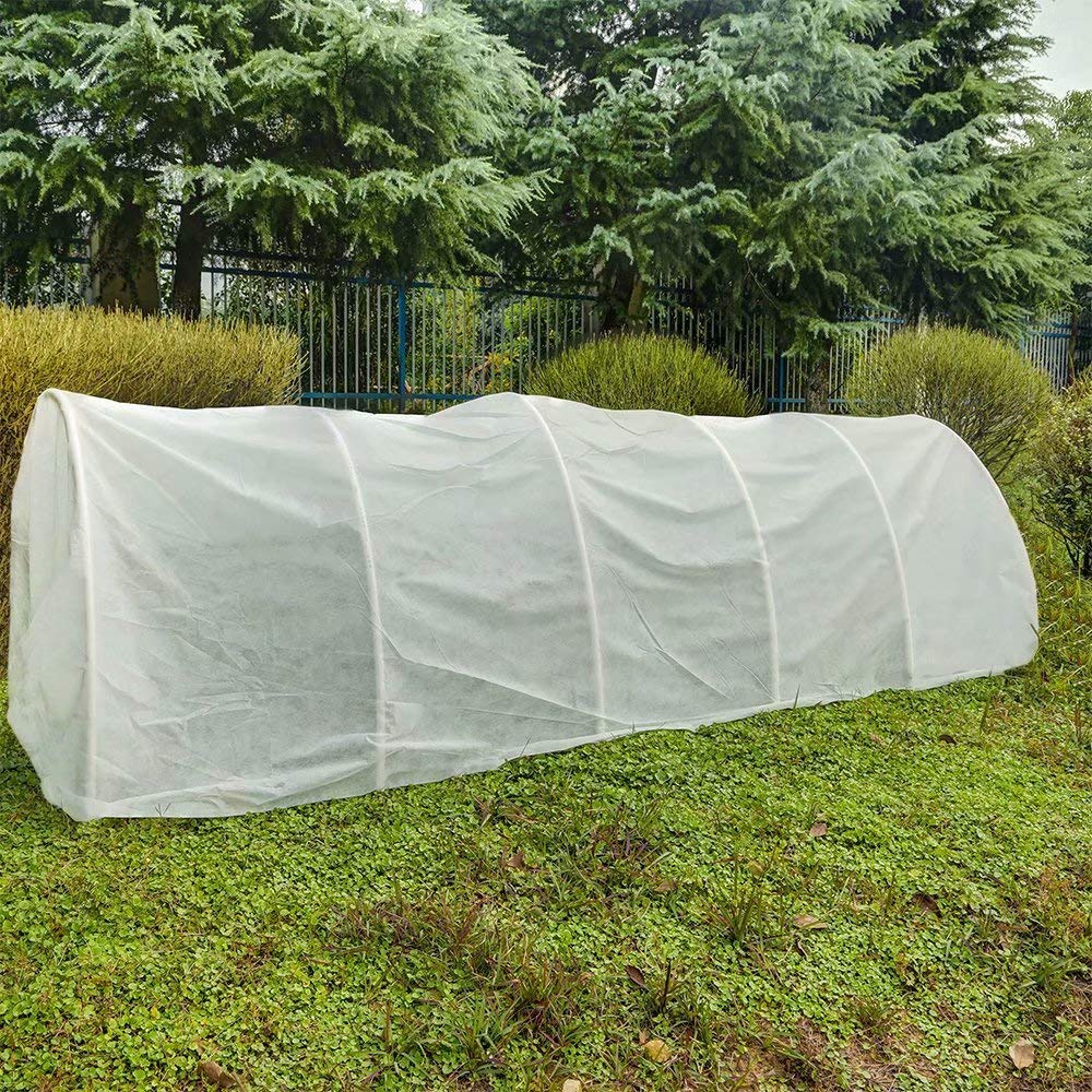 Agfabric Plant Covers Freeze Protection Frost Blankets for Plants 5'x25' 1.2oz Row Covers Outdoor Plant Covers for Winter Freeze Cloths for Plants Winter Frost Pests Protection,White