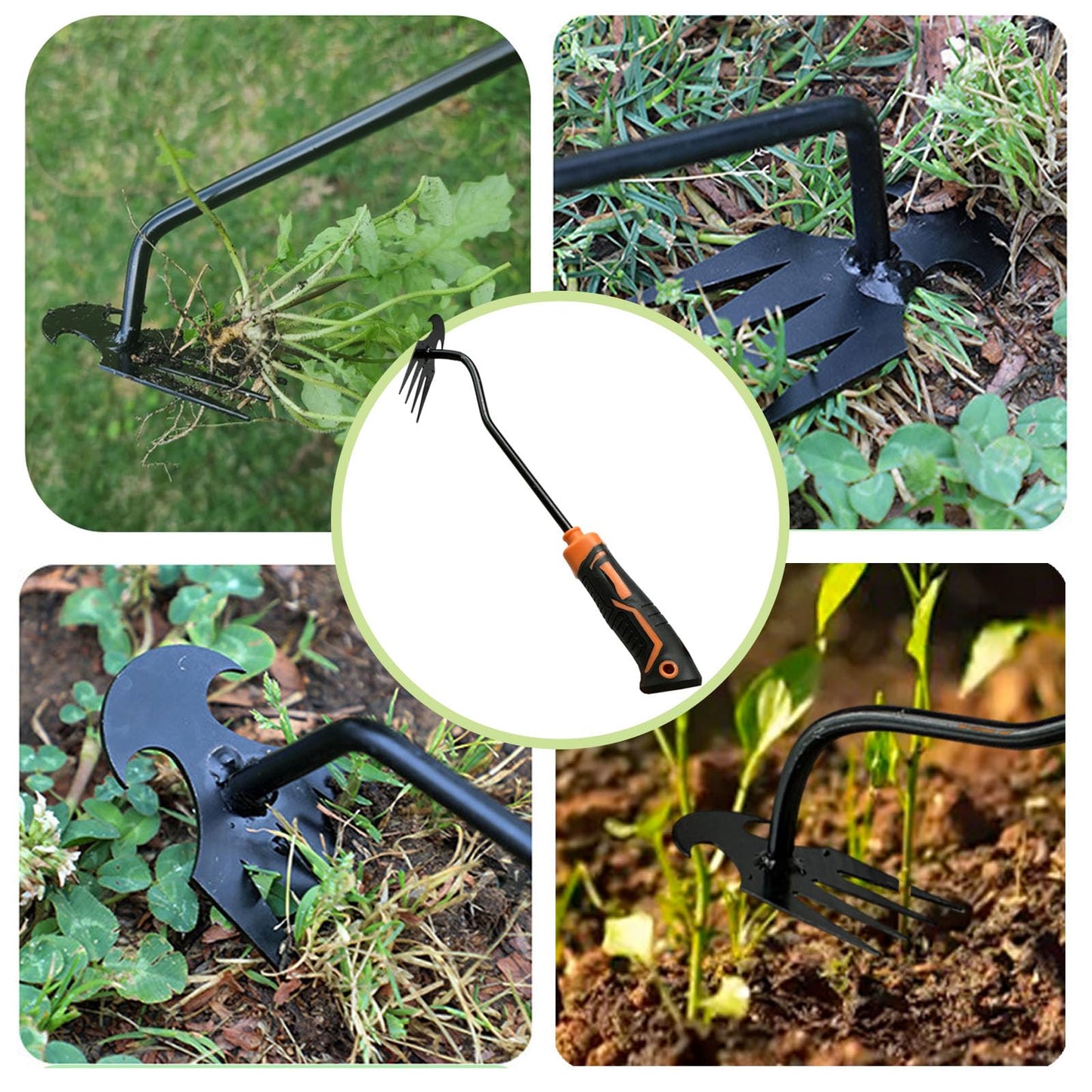 3Pcs Weed Puller Tool Garden Weed Pulling Tool,Portable Garden Weeder Tool,Gardening Weeding Tools for Garden Hand Tools for Vegetable Gardening Backyard Farm Planting & Uprooting Weeding Tool
