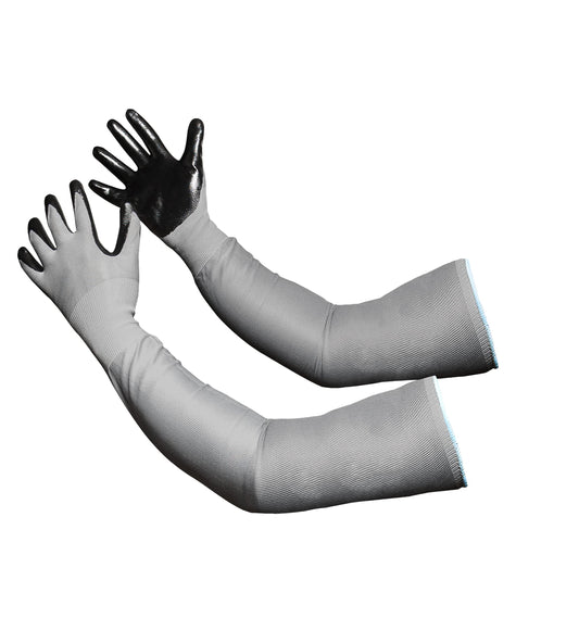 CHARGUY Long Sleeve Gardening Gloves, Protection Flexible Sleeves, No-Slip Grip Strong Durable Garden Gloves, Extended Cuff Women Men (Medium)