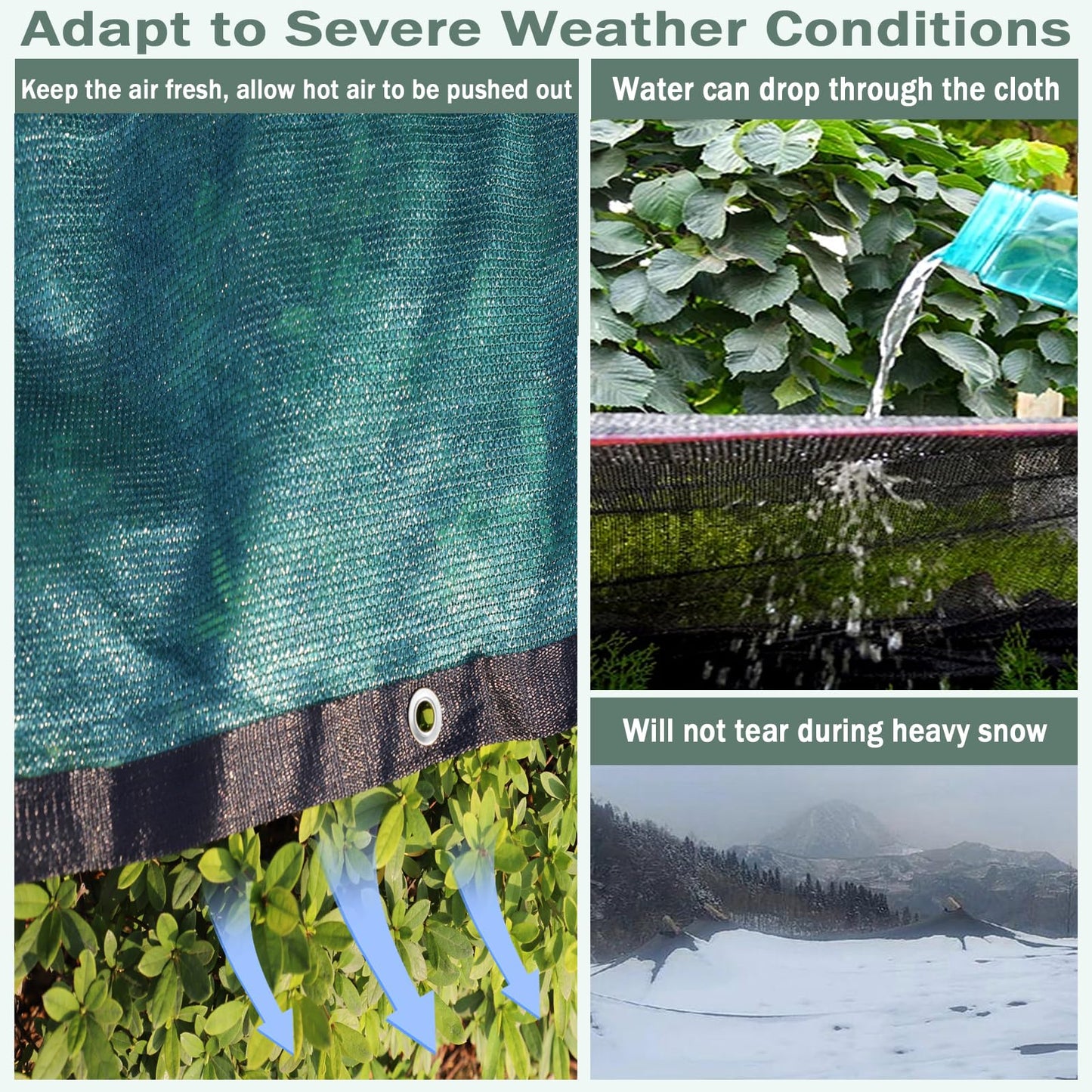 90% Green Colored Shade Cloth 6 ft X 10 ft, Heavy Duty HDPE Mesh Sun Shade Tarp with Grommets for Garden Greenhouse Pergola Patio Plant Kennel UV Protection