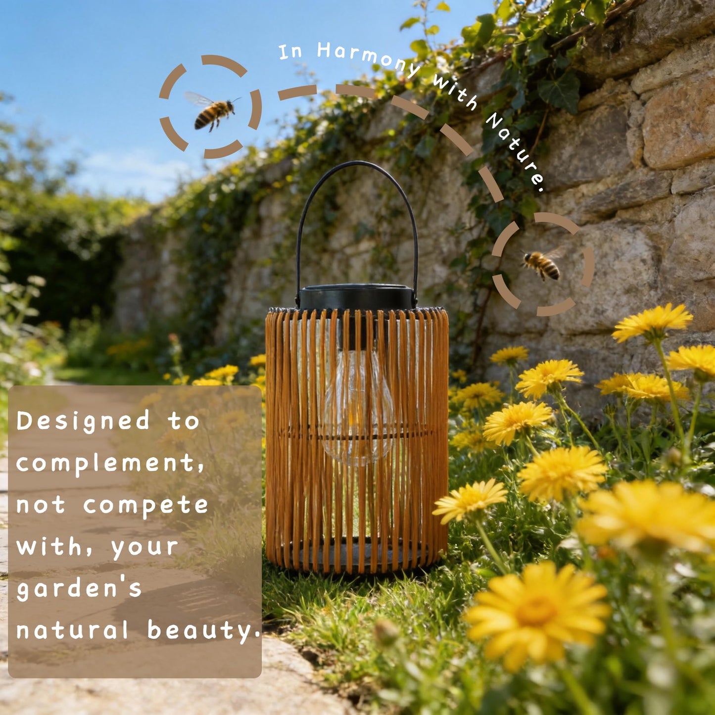 LEOKED Solar Lanterns Outdoor Waterproof Suitable for Gardens Backyard, Patio Decor, Birthday Gifts for Women Mom Grandma, Hanging Garden Lights for Outside