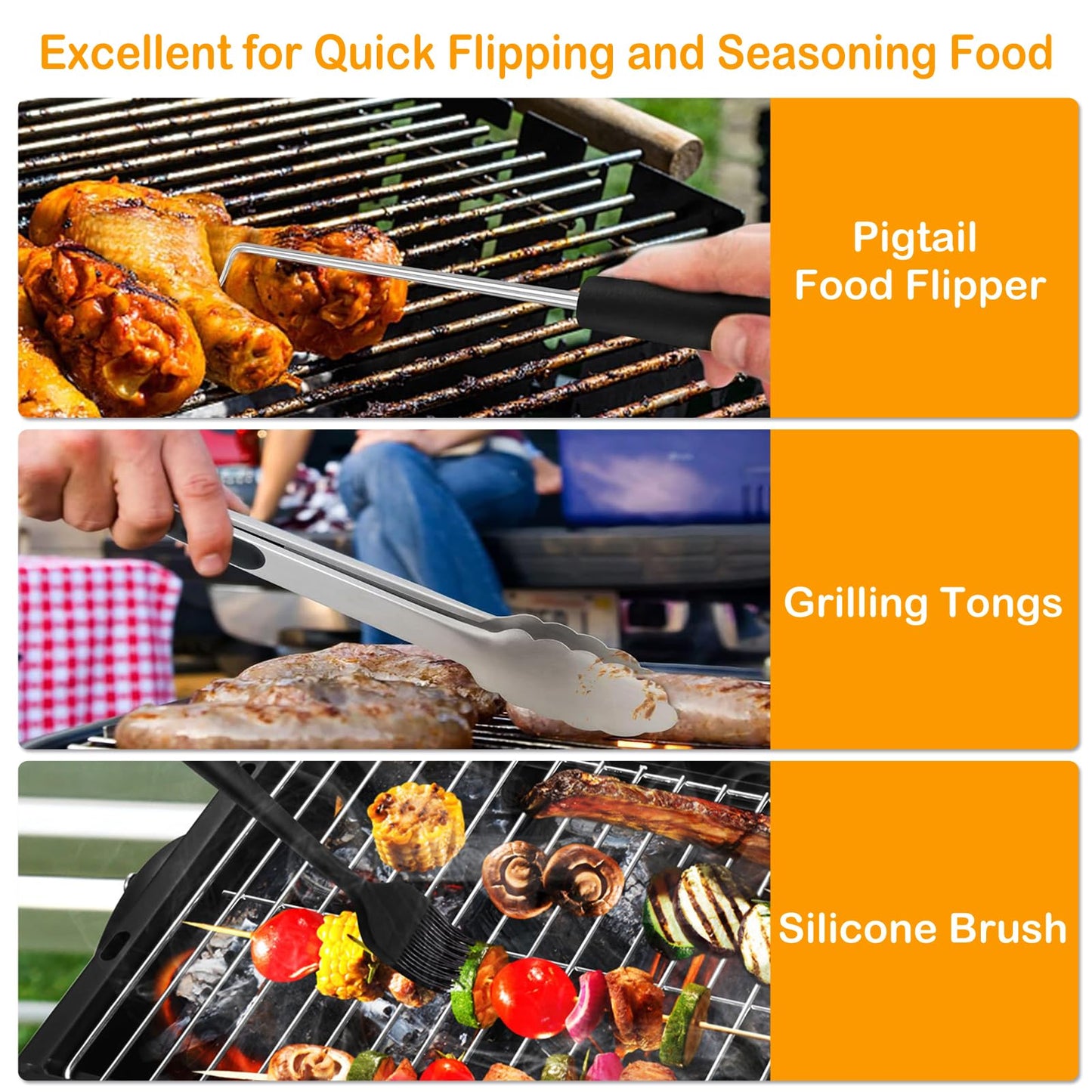 18 inch Kettle Charcoal Grills, Leonyo Portable BBQ Charcoal Grill for Outdoor with Cover & Chimney Starter, Griddle Accessories for Camping, Patio, Backyard Cooking - 254 Sq.in