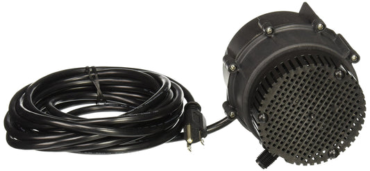 Little Giant NK-2 "NO-KORODE" Series, 115 Volt, 1/40 HP, 325 GPH Mild Acid, Alkalis and Hard Water Manual Submersible Pump with 18-Ft. Cord, Black, 527176