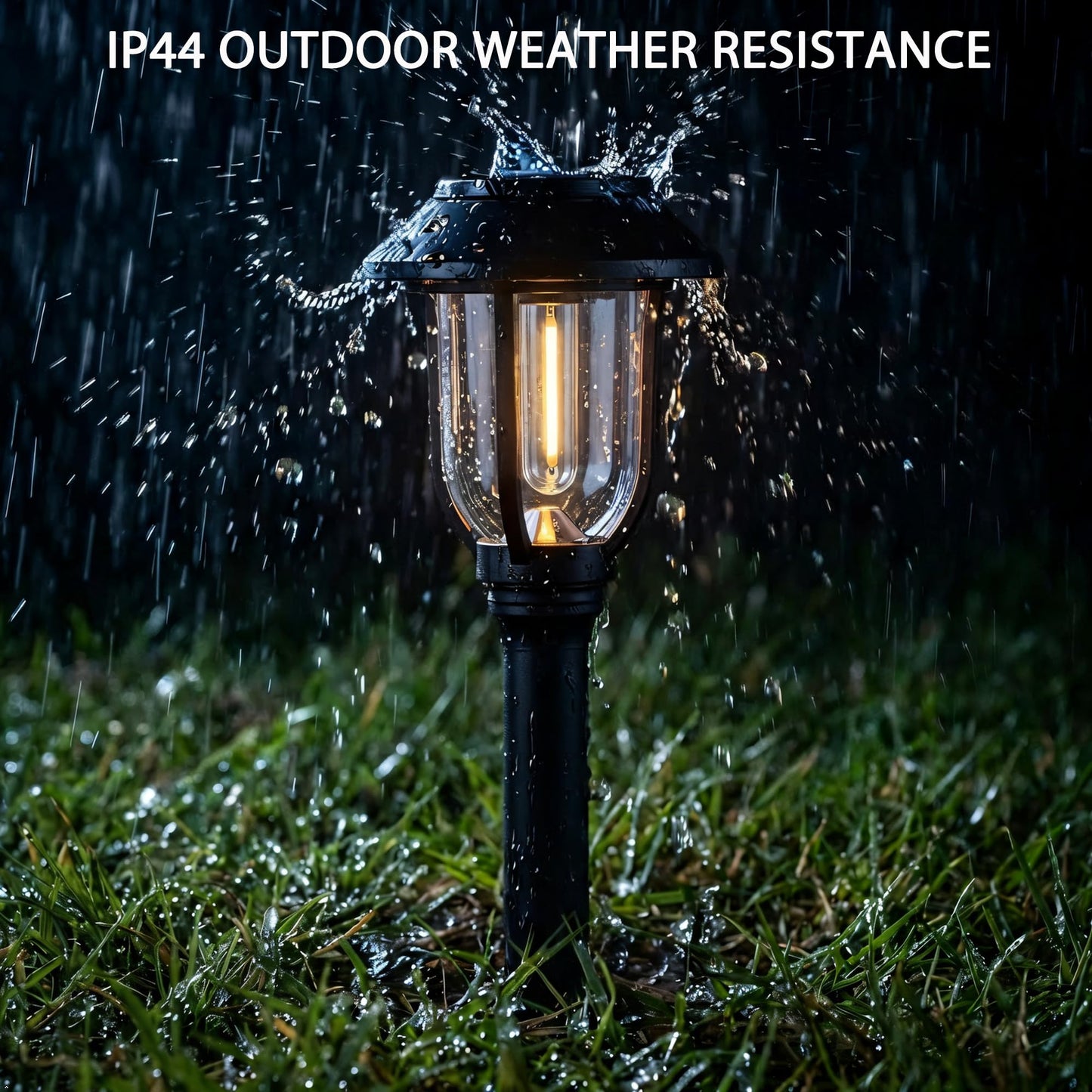 ILANCK Solar Pathway Lights Outdoor,12 Pack Solar Lights Outdoor Waterproof, Warm White Auto On/Off LED Solar Powered, Garden Landscape Lighting for Yard Walkway Driveway Path Decorative