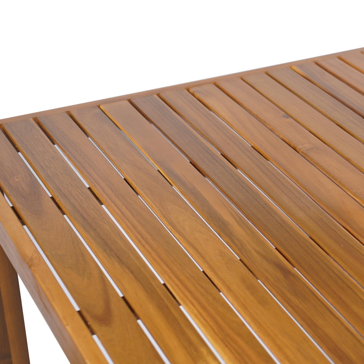 Christopher Knight Home Gree Acacia Wood Outdoor Bar Table, Wooden Patio Bar Height Table, Square Kitchen Coffee Bar Table, Patio Furniture Set, Teak