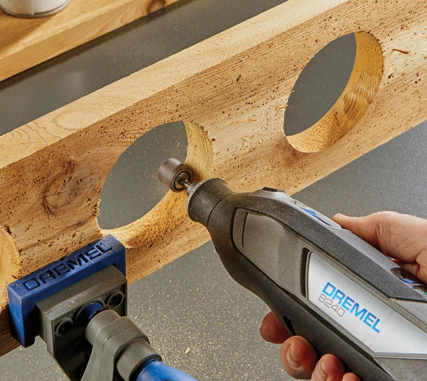 Dremel 8240-5 12V Cordless Rotary Tool Kit with Variable Speed and Comfort Grip - Includes 2AH Battery Pack, Charger, 5 Accessories, Wrench, and Tool Fabric Carry Bag
