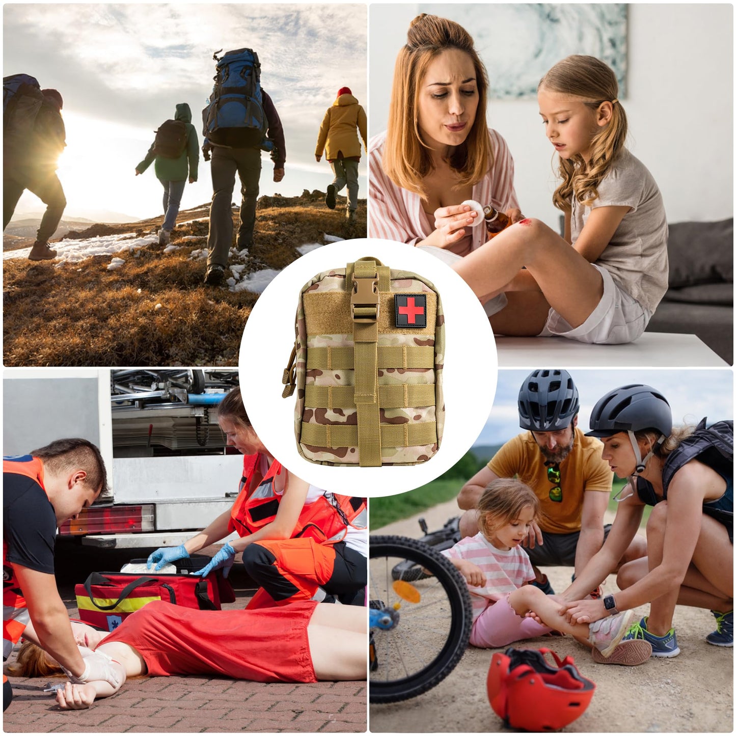 Emergency Trauma First Aid Kit, IFAK Medical Kit with Tourniquet, 36 inch Splint, Bleeding Control Kit