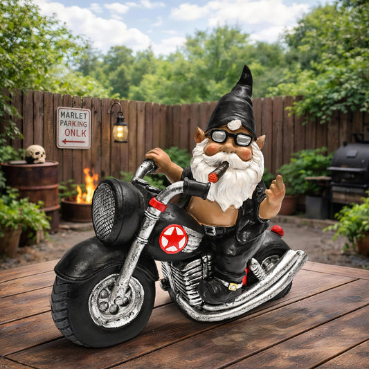TISEJOY Garden Gnomes Statues 8",Garden Gnomes Outdoor,Gnomes Decorations for Yard, Gnome Garden Statue Indoor and Outdoor, Gnome Sculptures for Desk Patio Backyard and Windowsill,Garden Gifts for Mom