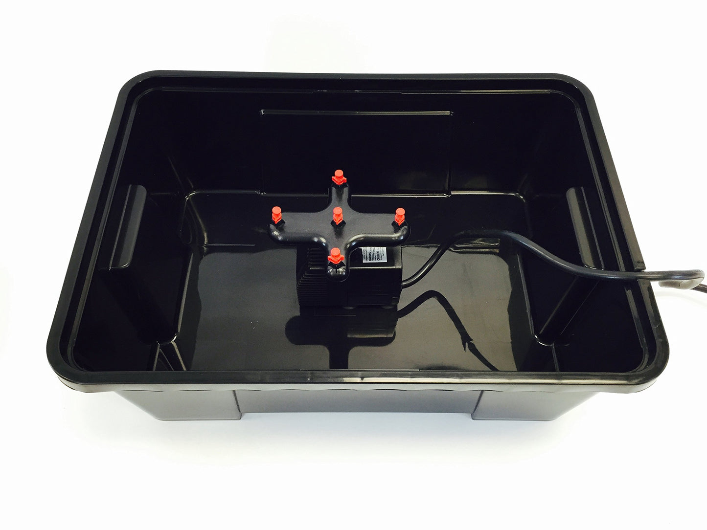 Viagrow® Clone Machine 24-Site Black Plastic Round Indoor/Outdoor Aeroponic Hydroponic System with Lid and Collar Inserts/A Product of The Harvest Company™