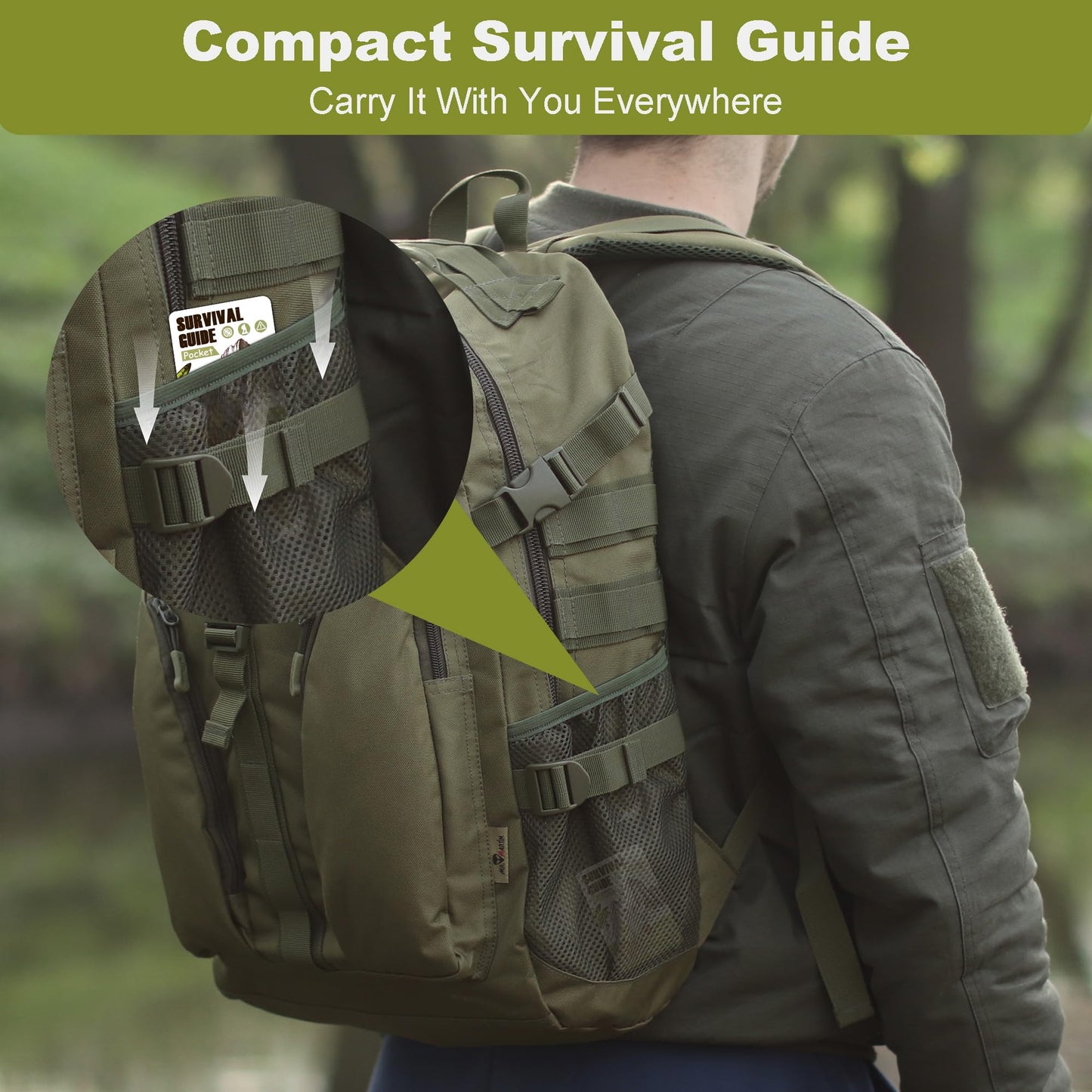 Tiny Pocket Survival Guide EDC Survival Kits Military Grade for Field Emergency, First Aid, Disaster, and Rural Urban Preparedness Fully Waterproof