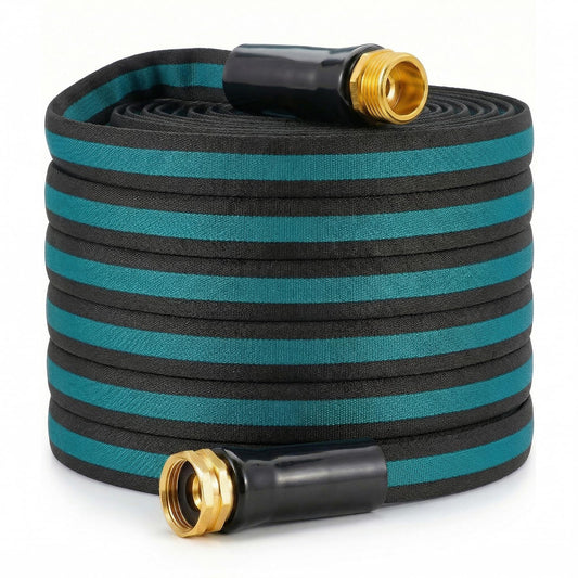 50FT Lightweight Garden Hose – Kink-Resistant, Flexible, High-Pressure Hose for Outdoor Watering, Lawn Care, Garden, and Car Cleaning