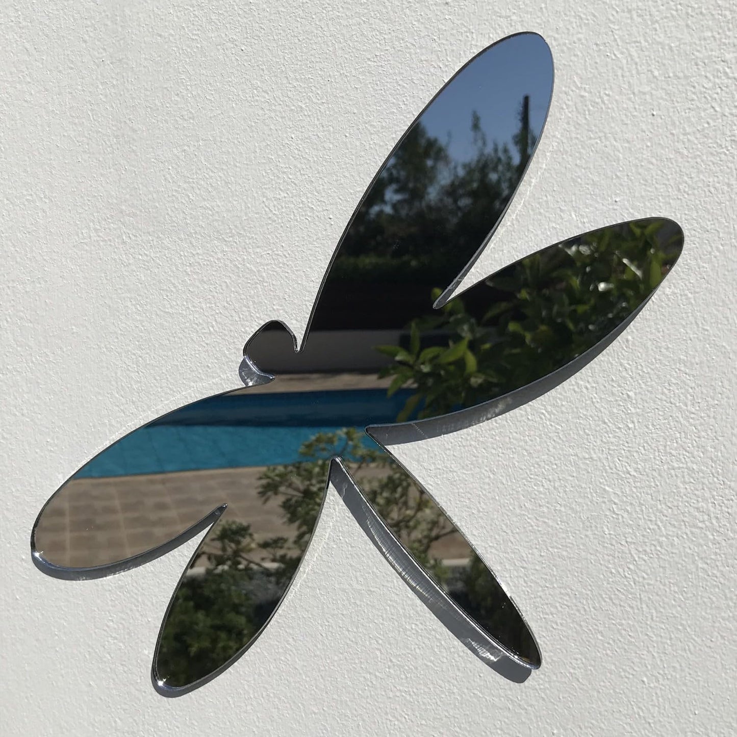 Servewell Dragonfly Garden Mirrors-25cm X 17cm-Silver - Mirror