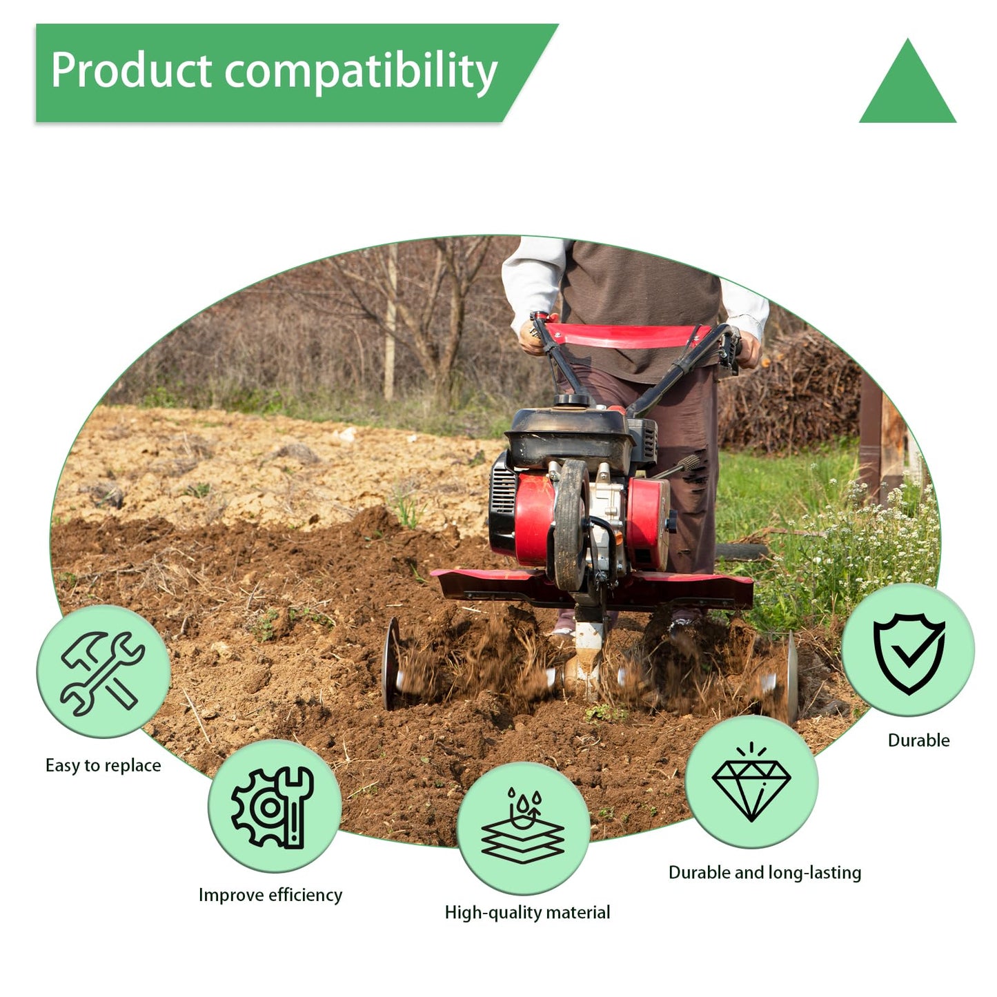 DONFON 14645 Throttle Cable, Earthquake Tiller Parts Seismic Throttle Cable for MC43 Cultivators Replaces 4667(Including Trimmers and Weeders), Replacement for Ardisam OEM, Replaceable Throttle Cable