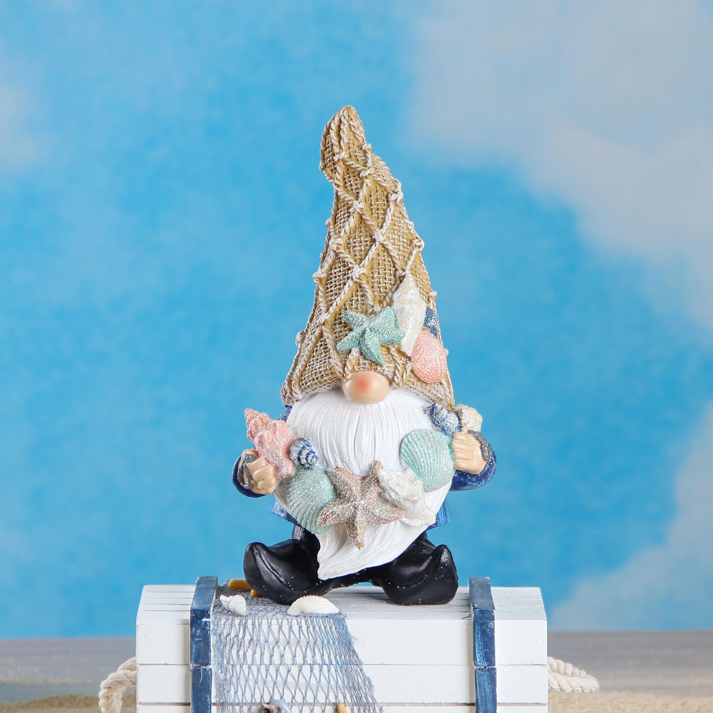 Leekung Garden Gnomes Statues - Outdoor Funny Garden Decor - Ocean Gnomes for Indoor/Outdoor, Beach, Patio, Lawn, Yard, Porch, Bookshelf Gifts