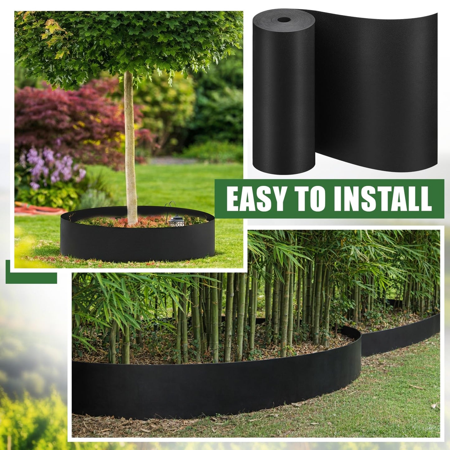 Briwooody 24 Inch X 98 ft Tree Root Barrier Plant Grass Weed Barrier Garden Edging for Landscape Edging Blocks