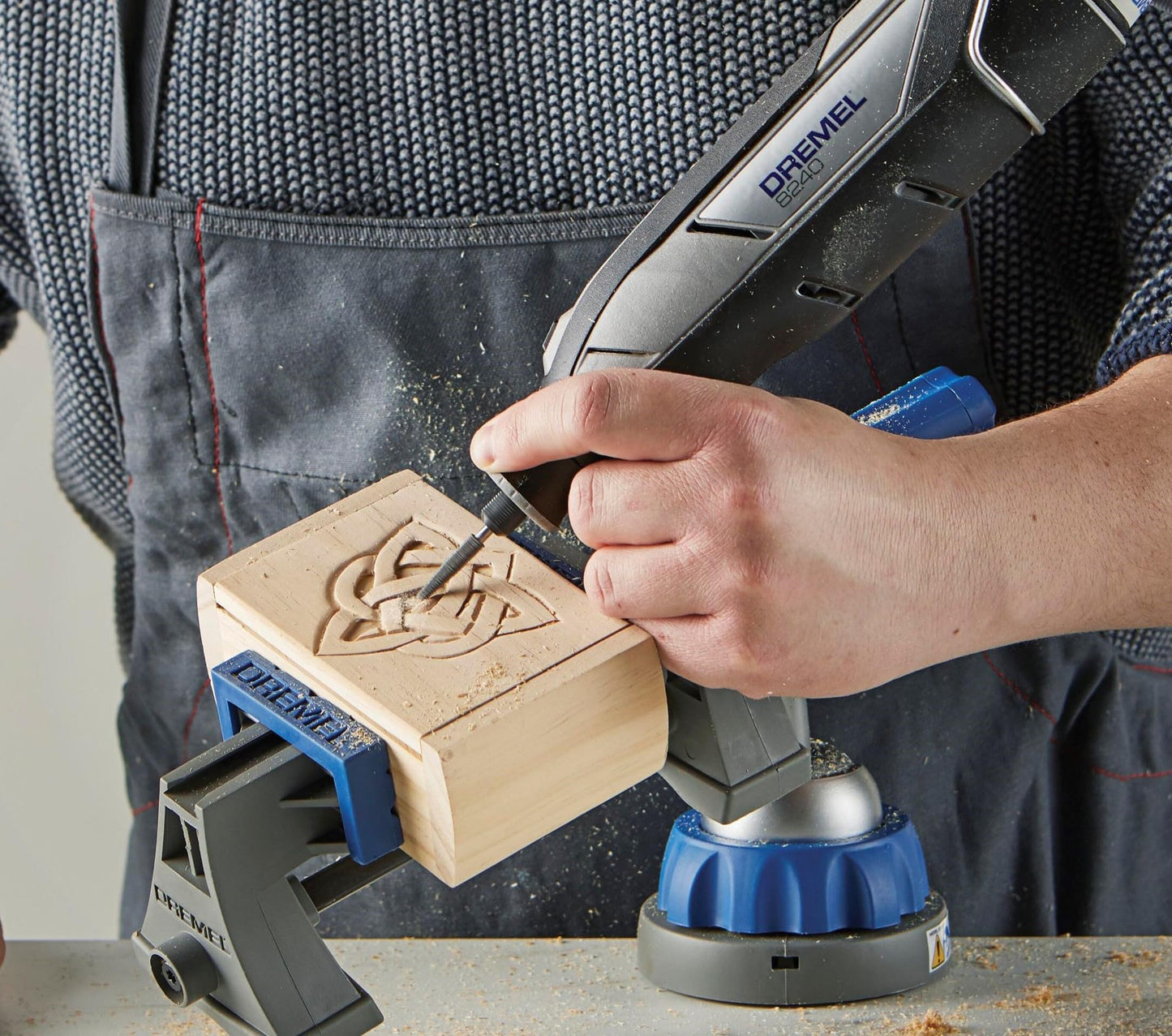 Dremel 8240-5 12V Cordless Rotary Tool Kit with Variable Speed and Comfort Grip - Includes 2AH Battery Pack, Charger, 5 Accessories, Wrench, and Tool Fabric Carry Bag