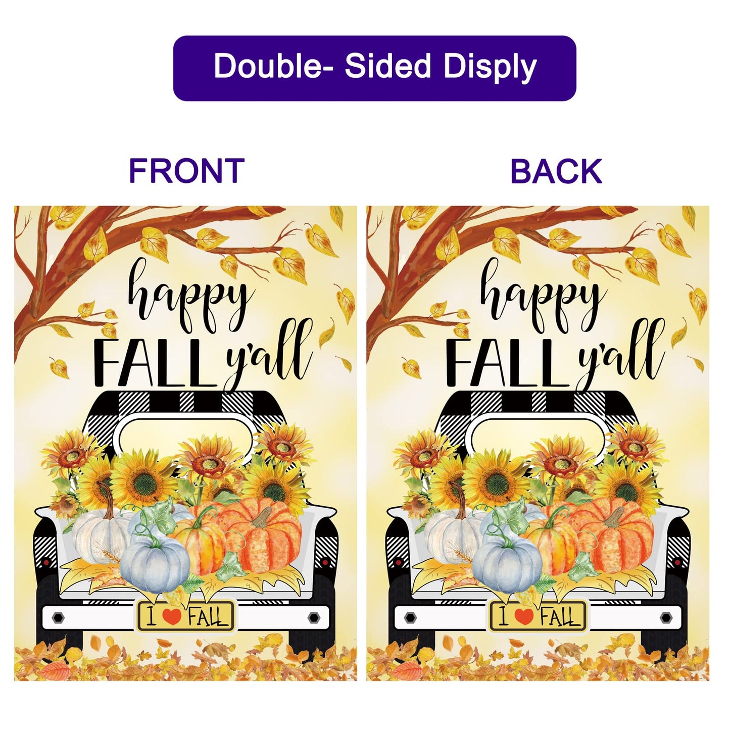 Pating Seasonal Garden Flags Set of 12 Double Sided 12 x 18 Inch, Small Yard Flags for Outside, Christmas Halloween Easter Valentine's Day Outdoor Decor, Holiday Garden Decorations for All Seasons