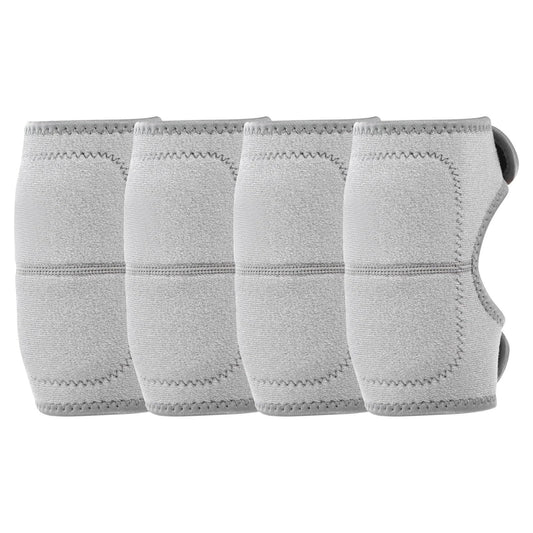 M METERXITY 4-Pack Gardening Knee Pads, Thick Foam Garden Knee Pads with Adjustable Straps for Garden/Construction/Flooring/Cleaning, Suitable for 10"-12" Leg Circumference Size S [Grey]