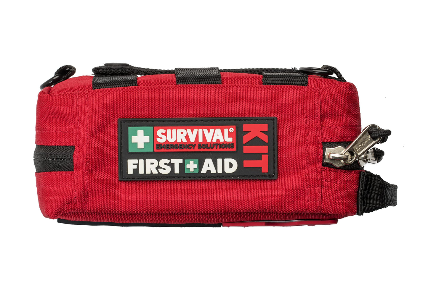 SURVIVAL Handy First Aid KIT with MOLLE System, Ideal for Hiking, Camping, Sports, Adventurers, Day trippers - 44 Pieces