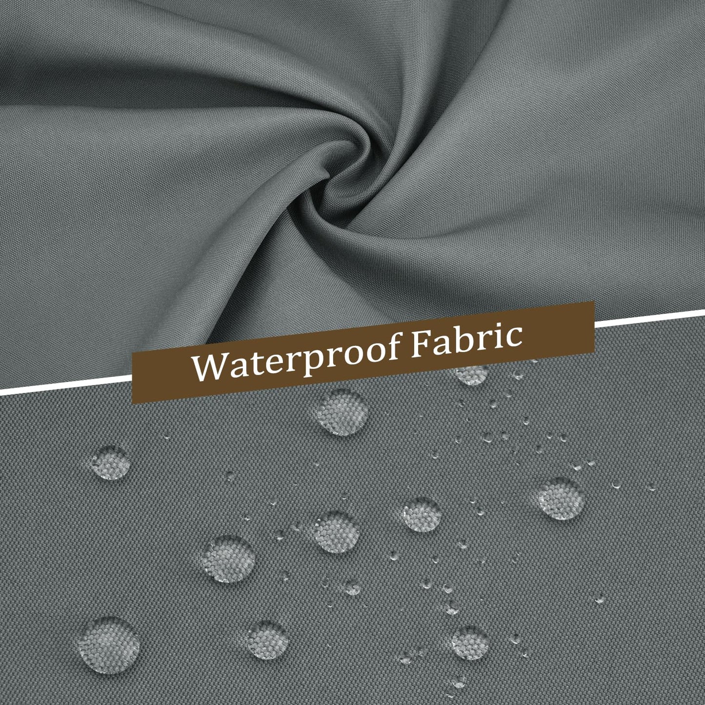 Bstge 10'x12' Gazebo Curtains Outdoor Waterproof, 4-Panels Sidewalls with Zipper, Universal Replacement for Patio Privacy Screen(Only Curtains)