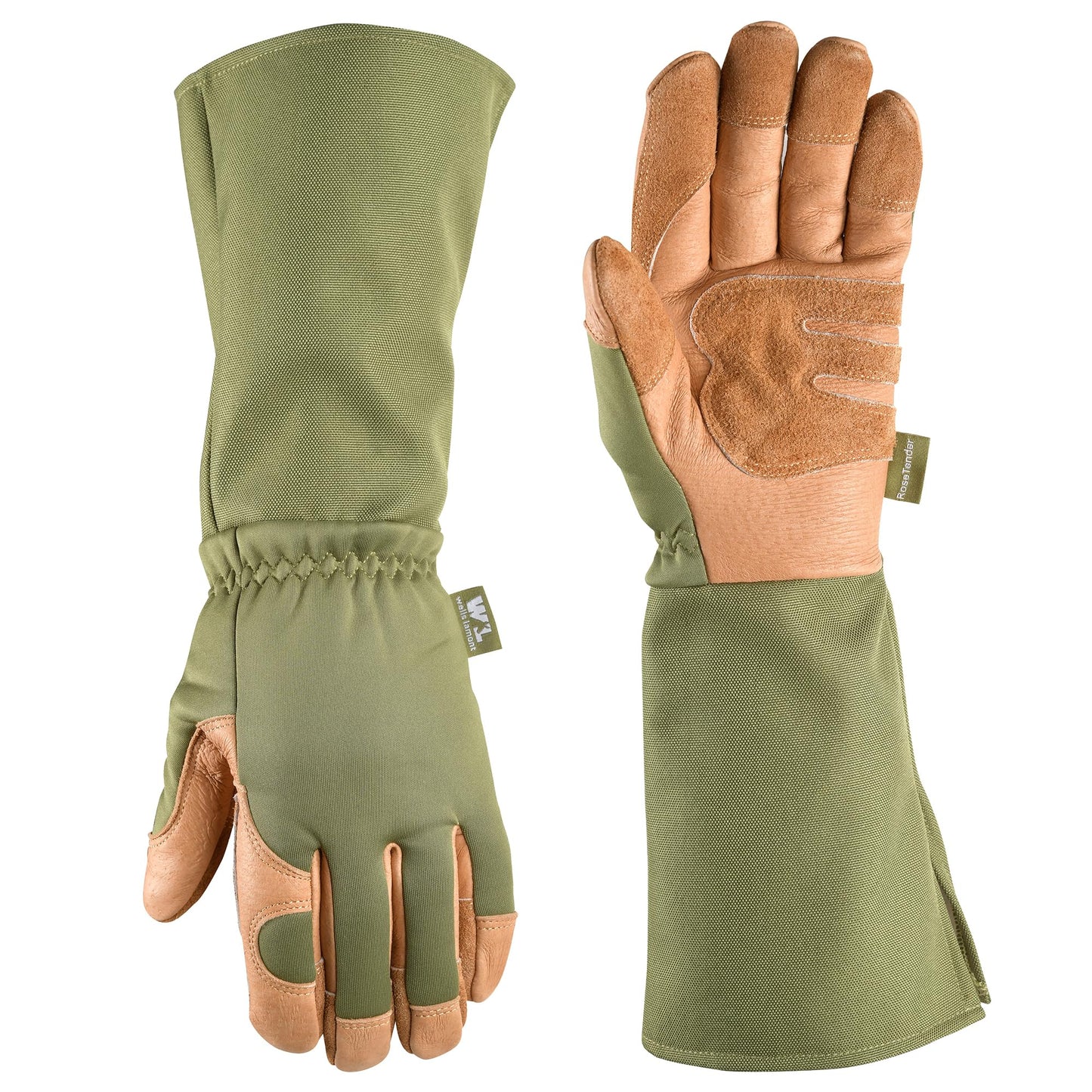 Wells Lamont Rosetender Gardening Gloves for Women – Thorn Proof Garden Gloves, Grain Leather Long Gloves for Pruning & Yard Work, 4129-300, X-Large