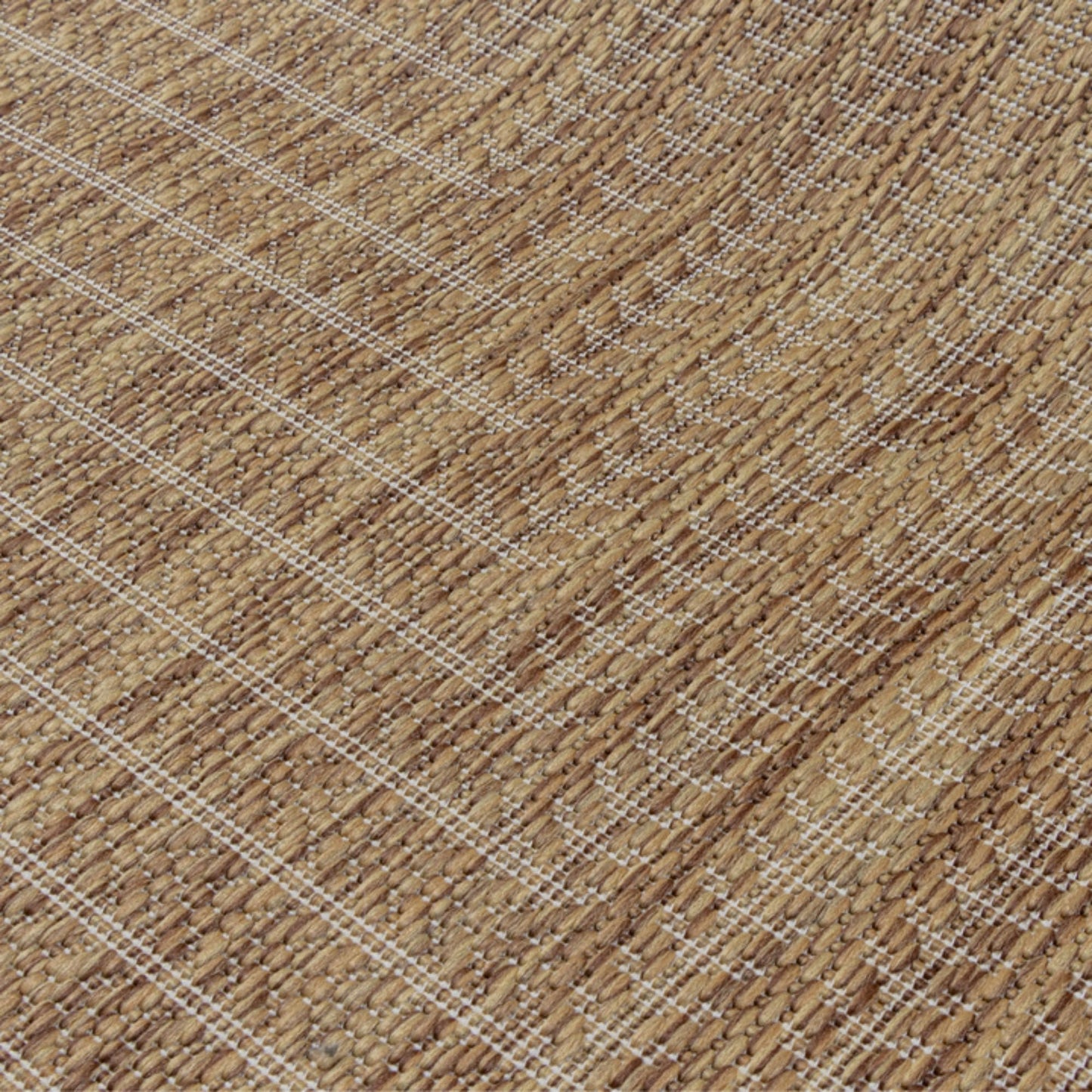 Adiva Rugs Outdoor Indoor Area Rug, Weather Resistant, Easy to Clean, Stain Resistant Floor Mat for Dining Room, Backyard, Deck, Patio (Wooden, 6' x 9')
