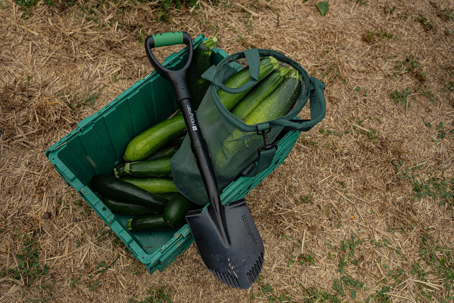 Hooyman Mini Digging Shovel with Heavy Duty Carbon Steel Construction, Ergonomic No-Slip H-Grip Handles, D Handle, and Serrated Blades for Gardening, Land Management, Yardwork, Farming, and Outdoors