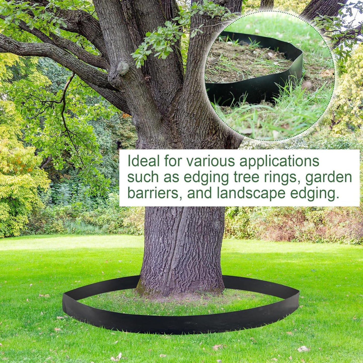 Joewuzun Tree Root Barrier 18in x 20ft x 60mil Root Barrier Grass Weed Barrier Bamboo Barrier Garden Edging for Landscape Edging Blocks