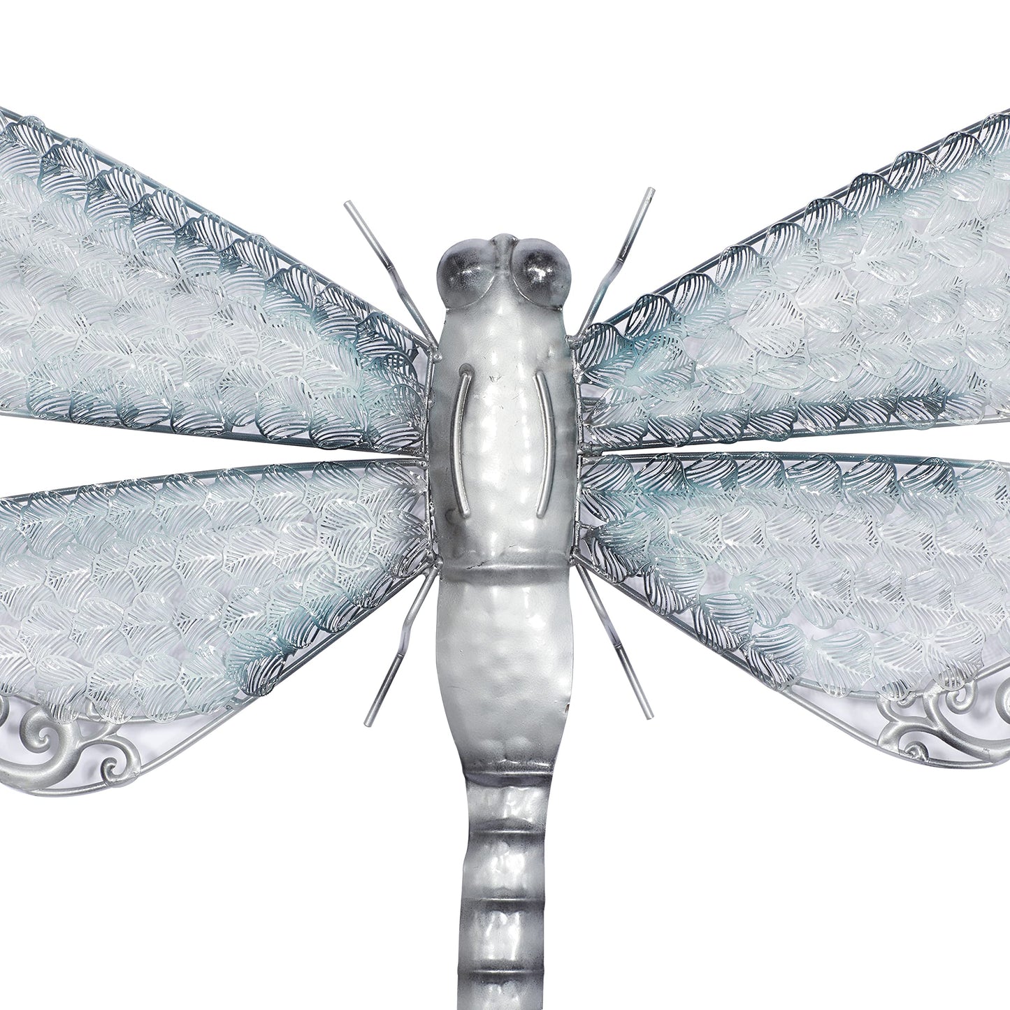 Deco 79 Metal Dragonfly Home Wall Decor Indoor Outdoor Wall Sculpture, Wall Art 25" x 1" x 16", Blue