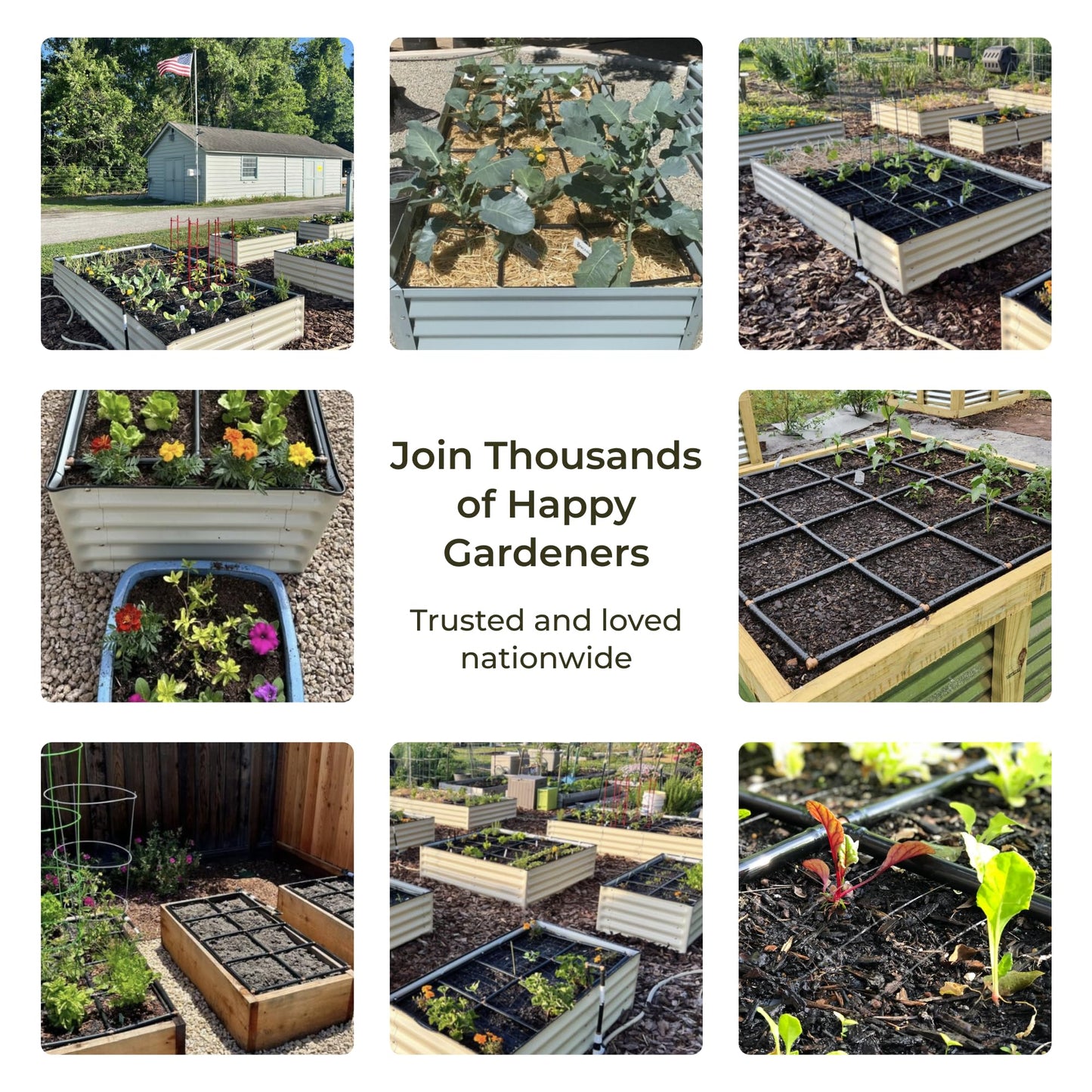 Garden Grid Watering System, 3x6 | Raised Garden Bed Drip Irrigation System - But Better | Pre-Assembled, Waters Every Plant Evenly, 2-Min Setup | Square Foot Gardening | US-Made | Standard 33.5"x66"