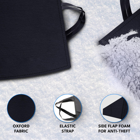 Autovir Windshield Snow Cover for Ice and Snow – Car Windshield Cover for Winter Frost, Ice & Snow Protection – Waterproof Frost Shield Windshield Protector for Cars, SUVs & Trucks (69x42 inches)