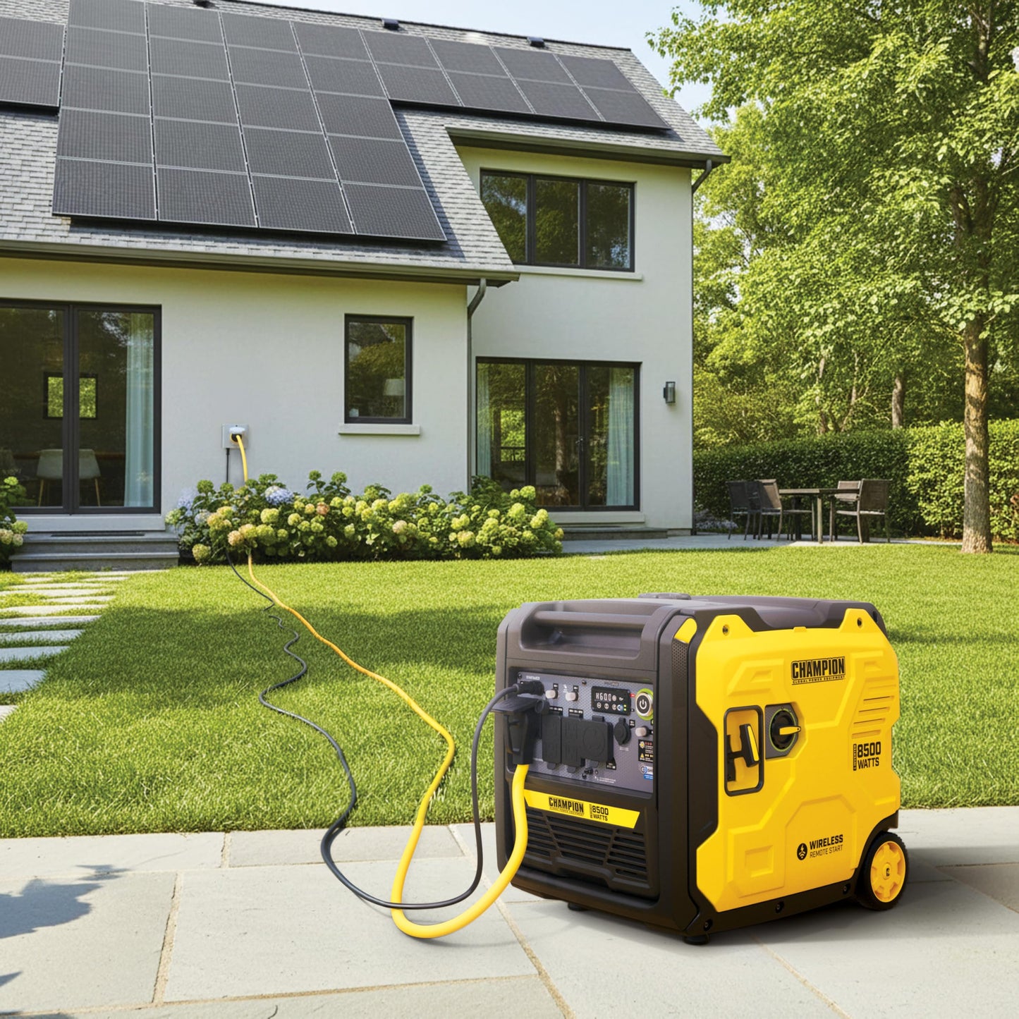 Champion Power Equipment 8500-Watt Wireless Remote Start Ultra Quiet RV Ready Portable Inverter Generator with StartLINK and Free 3-Year Warranty