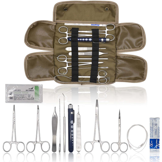 OdontoMed2011 20 PC U.S. Military Style Surplus Emergency/Survival Kit - Bleed CONTOL Kit - Military Style First Aid Kit - Molle Pouch MLT-04