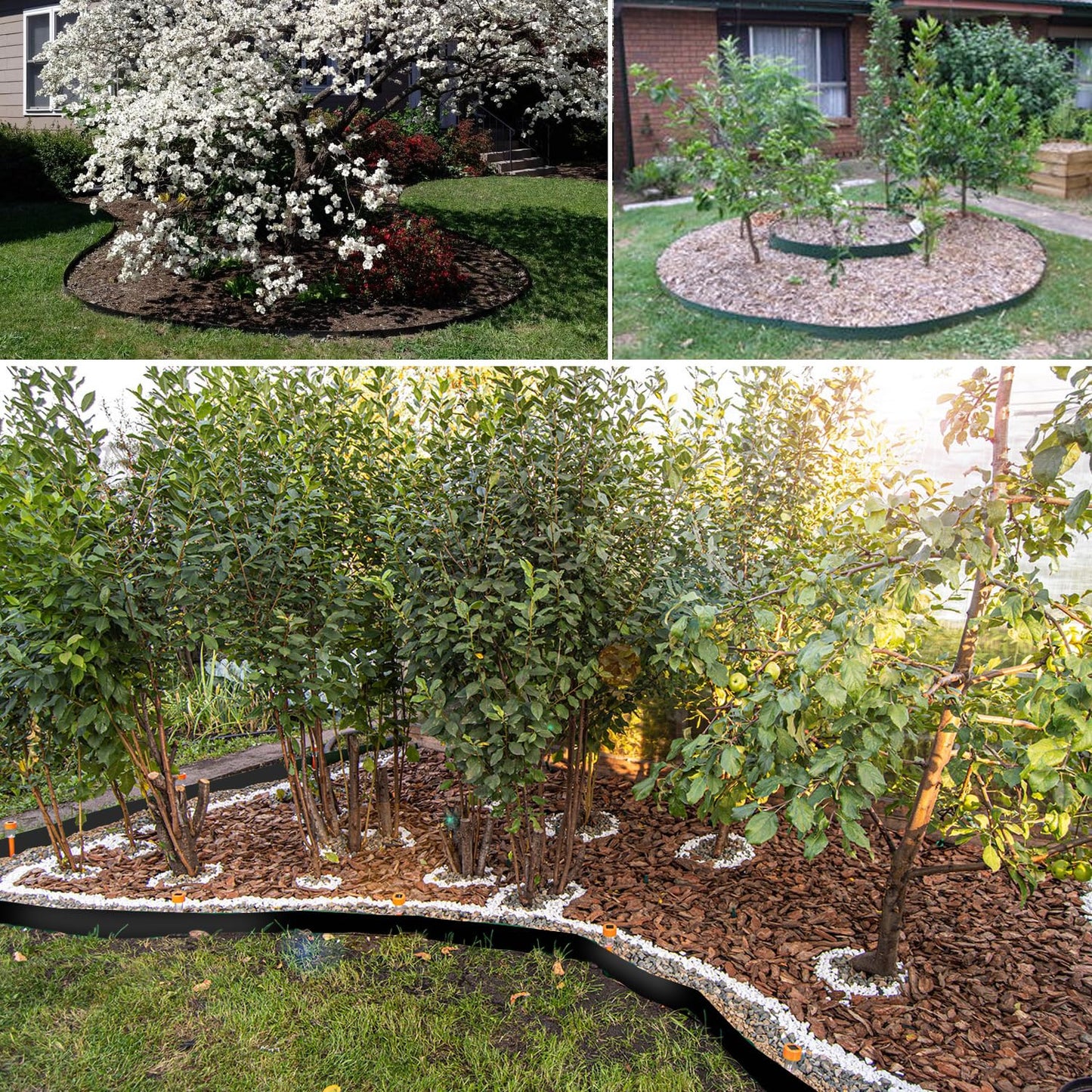 20ft x 24in x 60mil Tree Root Barrier Bamboo Barrier Rhizome Control Barrier for Landscaping and Protection Roads