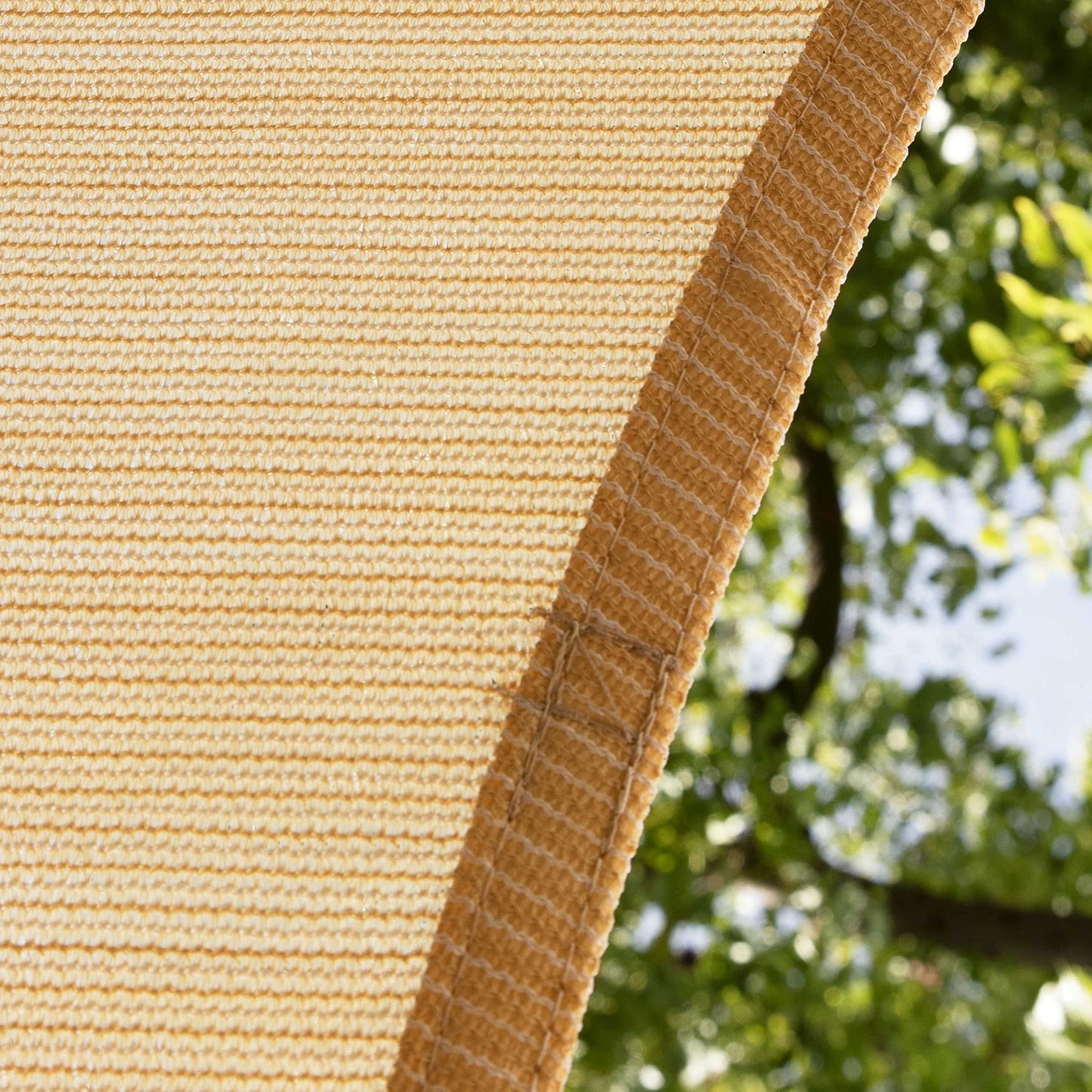 Amgo 16' x 16' x 22.6' Beige Right Triangle Sun Shade Sail UPF50+ Canopy Awning AGSLT, 95% UV Blockage, Water & Air Permeable, 200GSM Heavy Duty Commercial and Residential (We Make Custom Sizes)