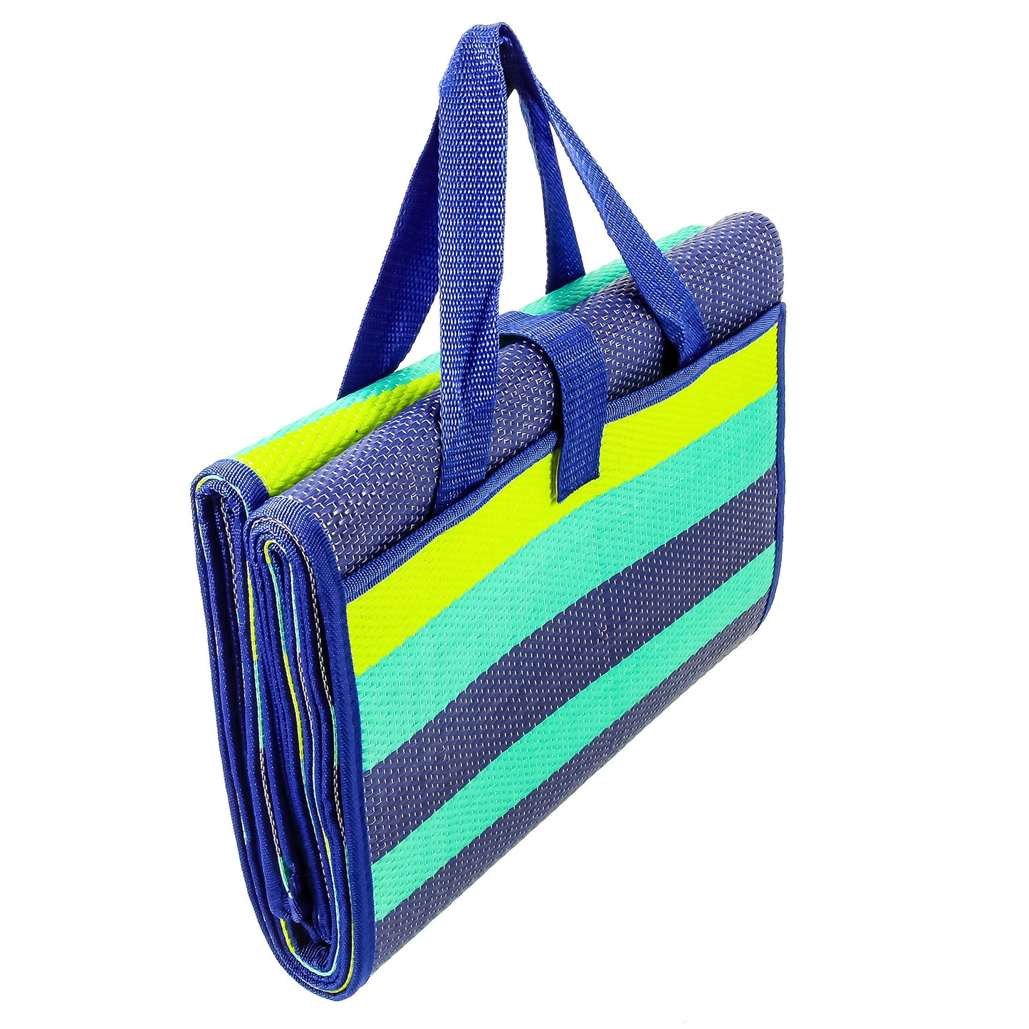 Camco Handy Mat with Strap - Perfect for Picnics, Beaches, RV and Outings - Green/Turquoise - 60" x 78" (42806)