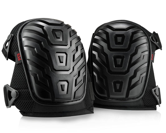 Rockland Guard Work Knee Pads for Men & Women - Professional Heavy Duty Knee Pads for Work in Construction, Flooring, Gardening, Roofing - Protective Gel Cushion Padding, Adjustable via Clip-On Straps