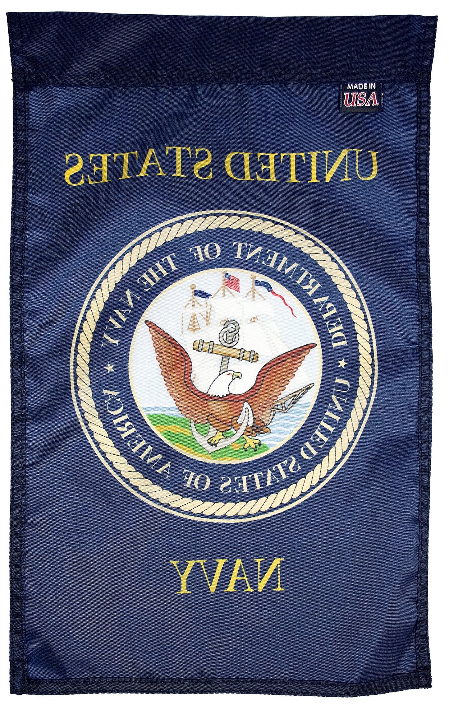 FlagSource U.S. Navy Nylon Garden Flag, Made in The USA, 18x12"
